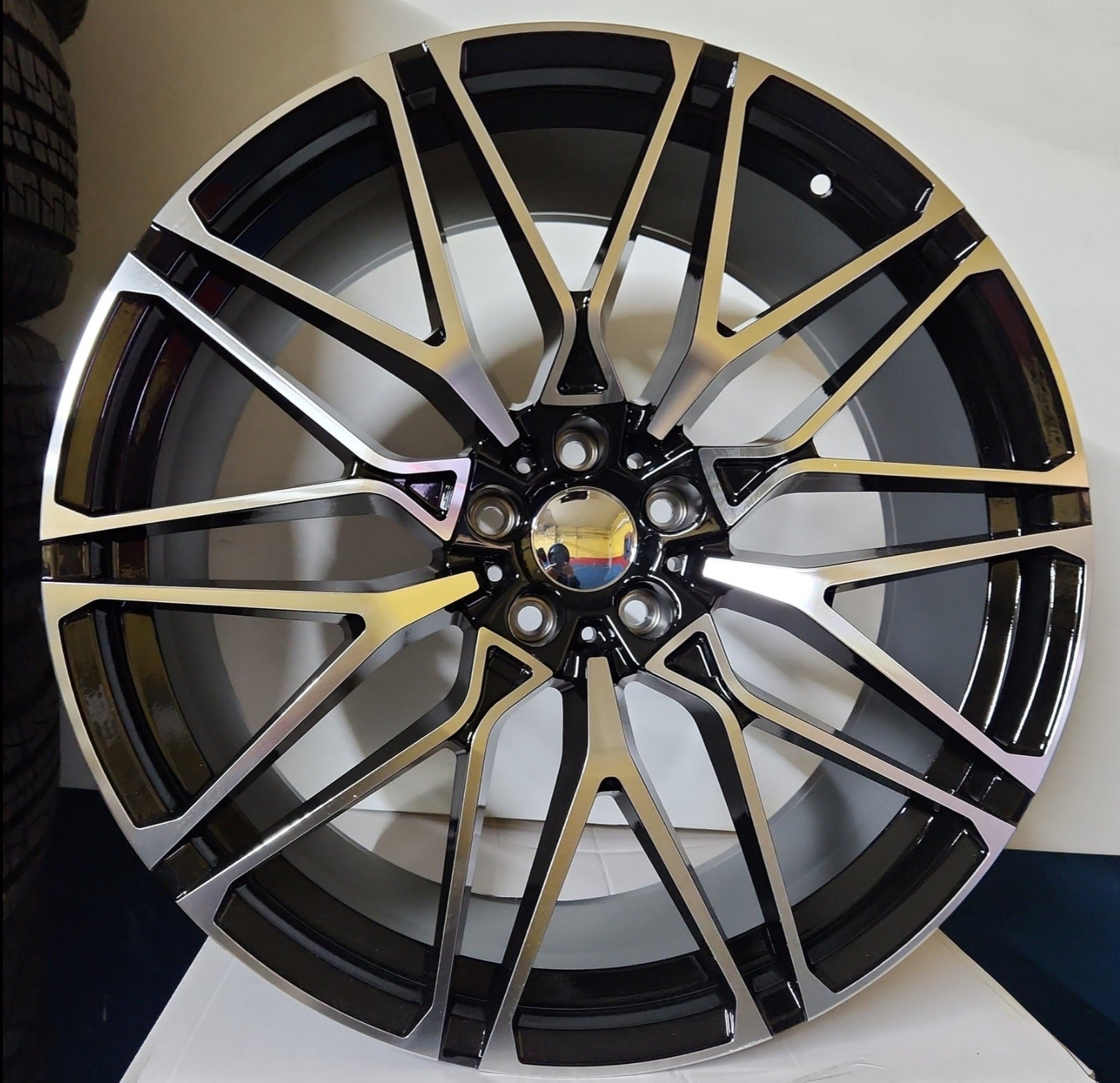 WHEELS 7100 20X9 5X112 BLACK MACHINE FACE