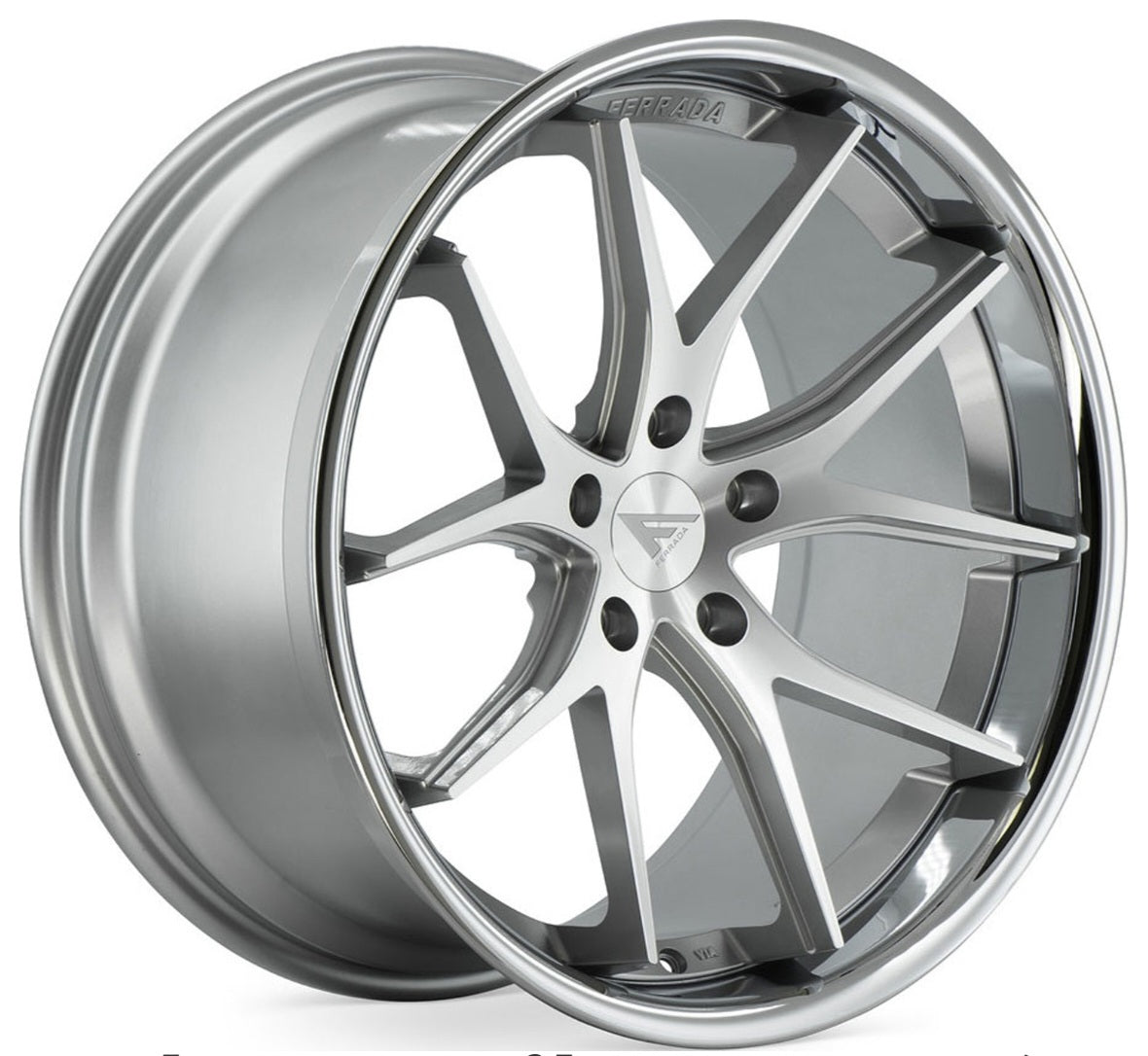 FERRADA FR2 20x11.5 5x114.3 ET30 CB 73.1mm MACHINE SILVER CHROME LIP