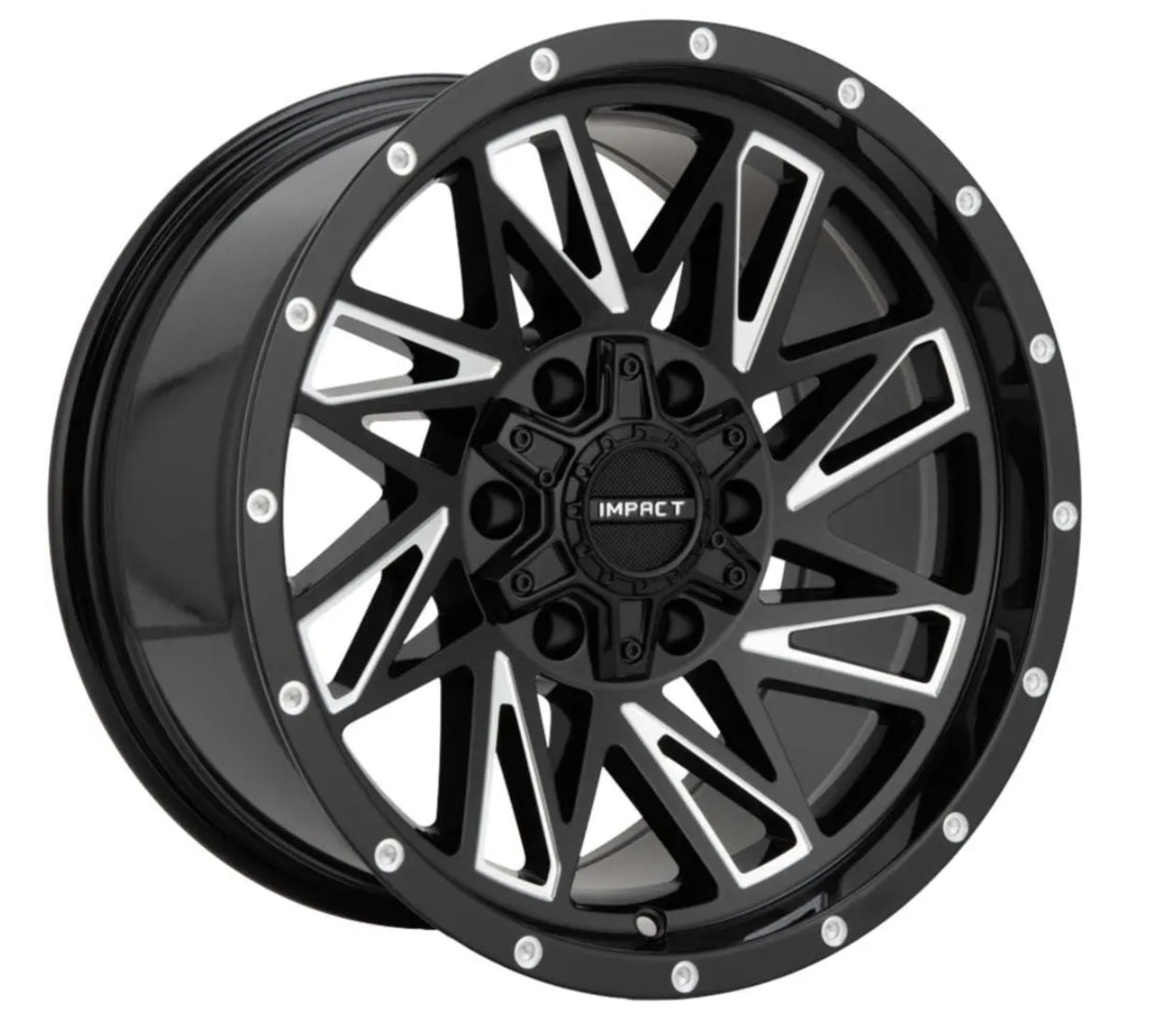 IMPACT 814 20X12 5X127 5X139.7 GLOSS BLACK