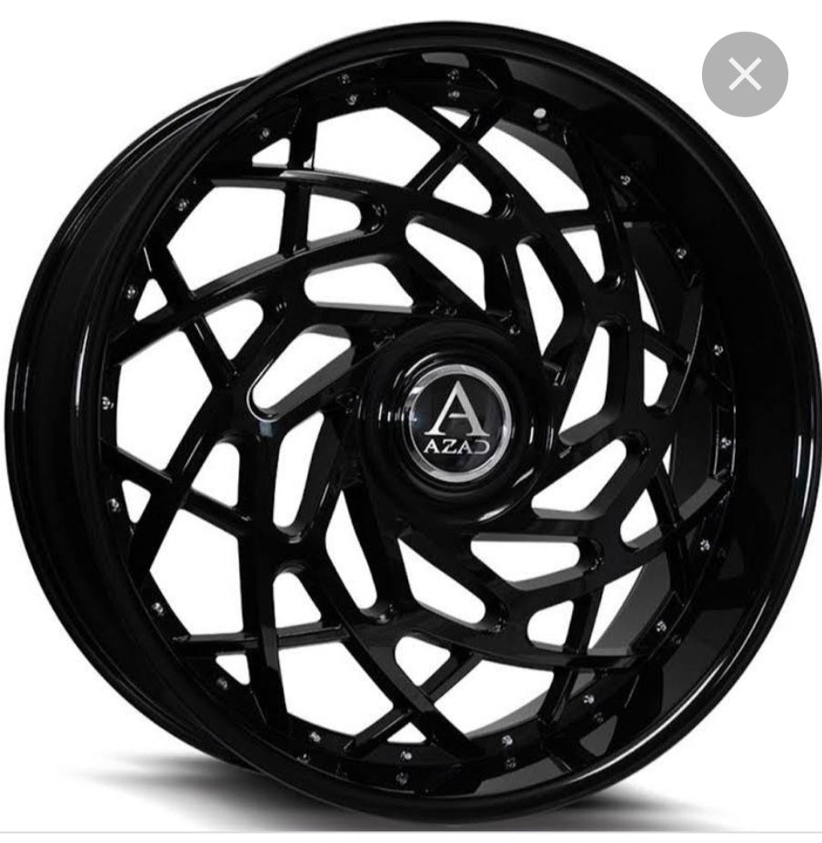 AZAD AZREIGN 24X10 6X135/ 6X139.7 GLOSS BLACK
