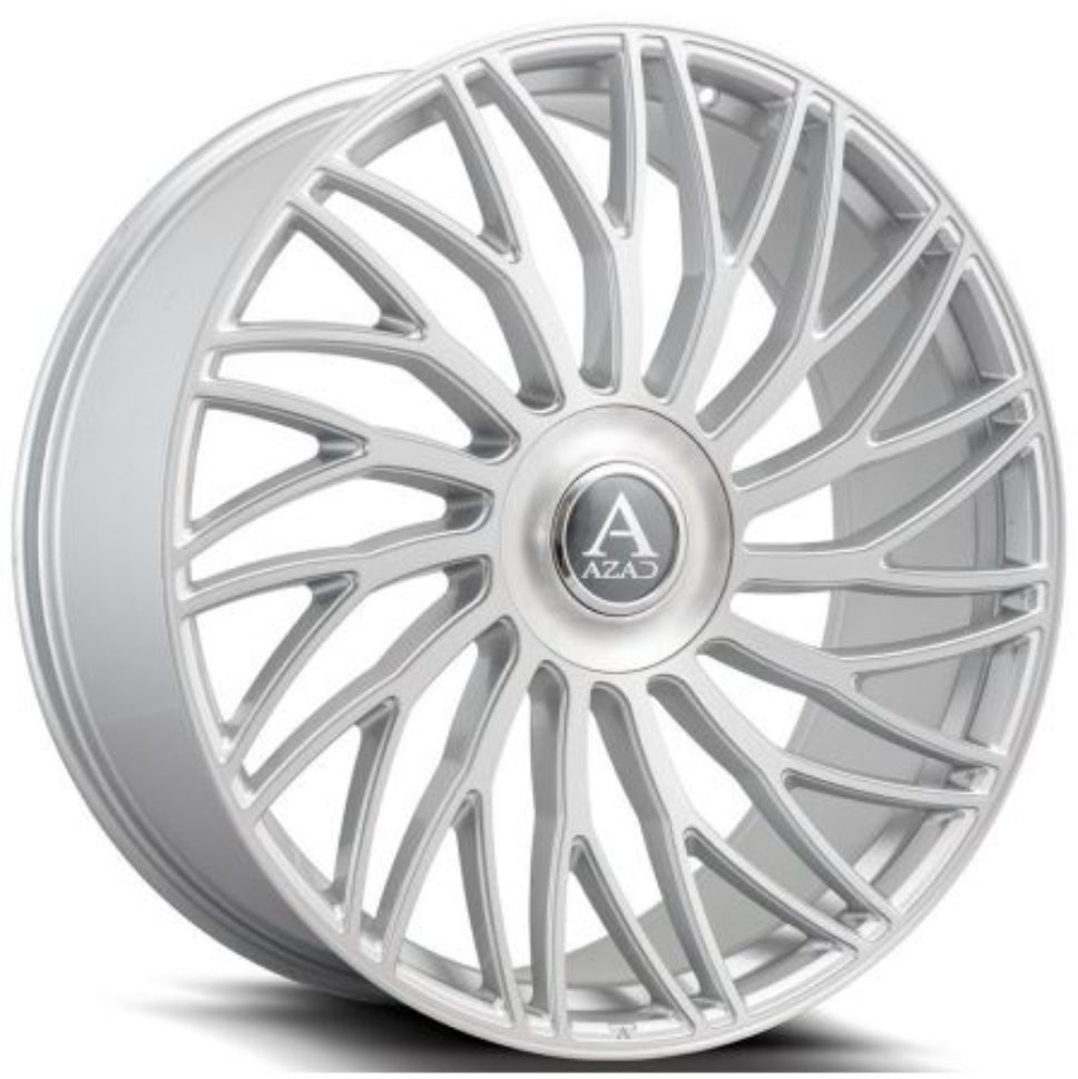 AZAD AZ717 22X9 5X120- 5X114.3 BRUSHED SILVER