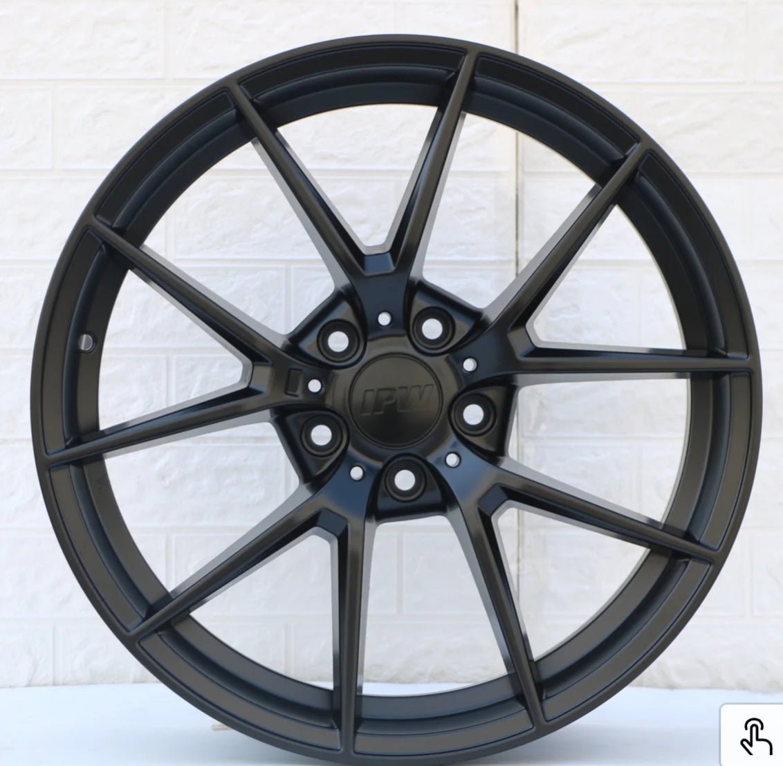 W705 18X9.0 5X120 SATIN BLACK