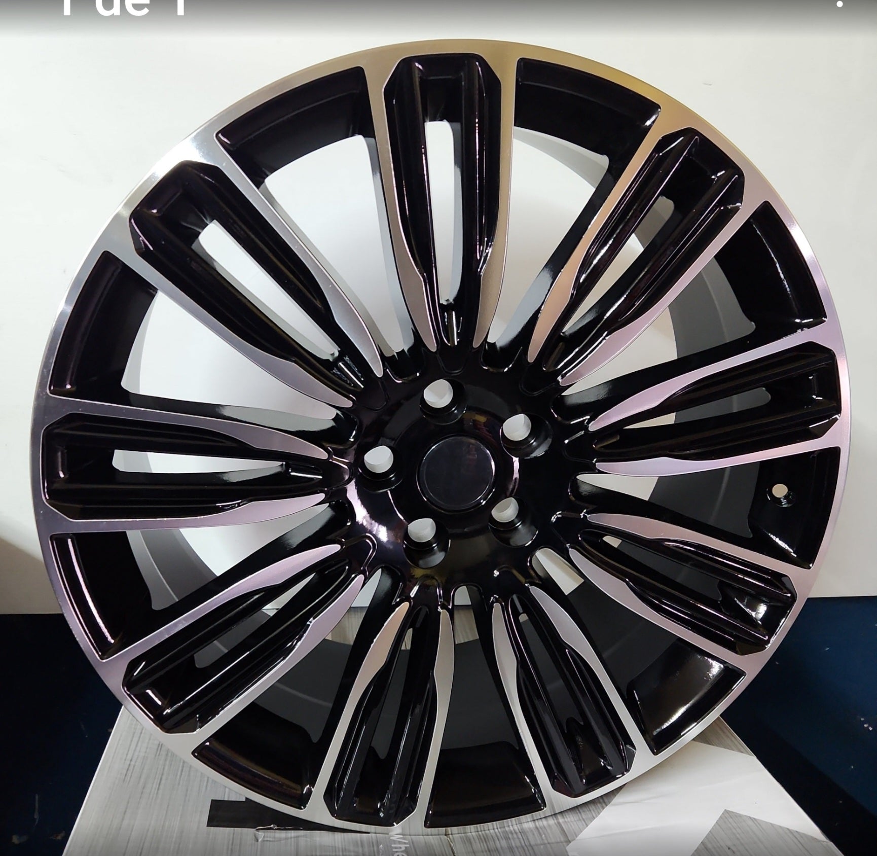 W798 WHEELS 24x10 5X120 BLACK MACHINE FACE
