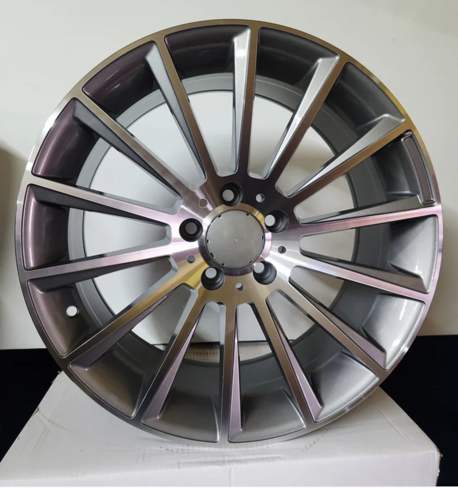 W813 WHEELS 22X9.0 5X112 GUN METAL MACHINED FACE
