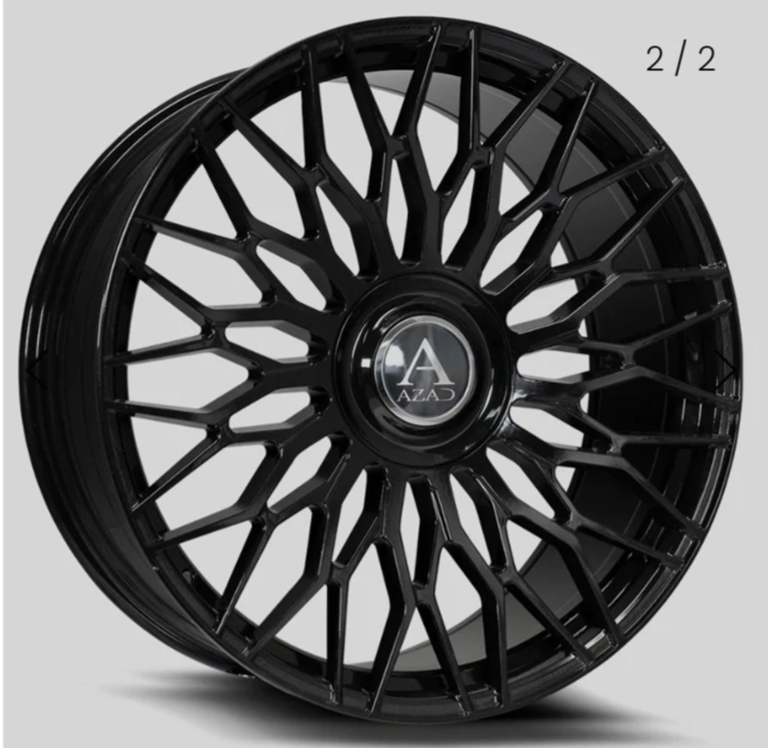 AZAD AZ301 24X9 5x120- 5x114.3 GLOSS BLACK