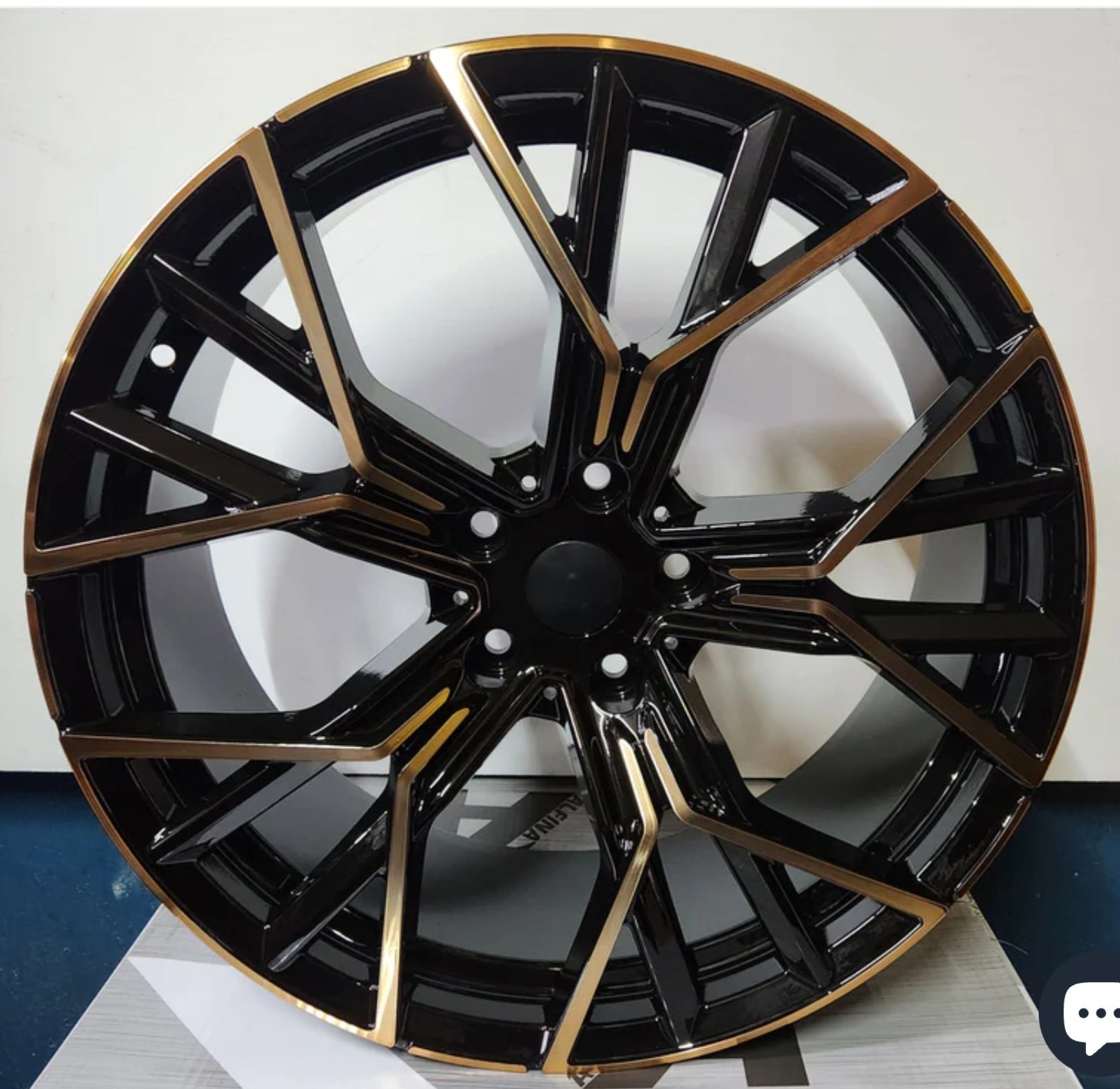 777 WHEELS - 6491 20X9.5 5X120 BMF + BRONZE TINT
