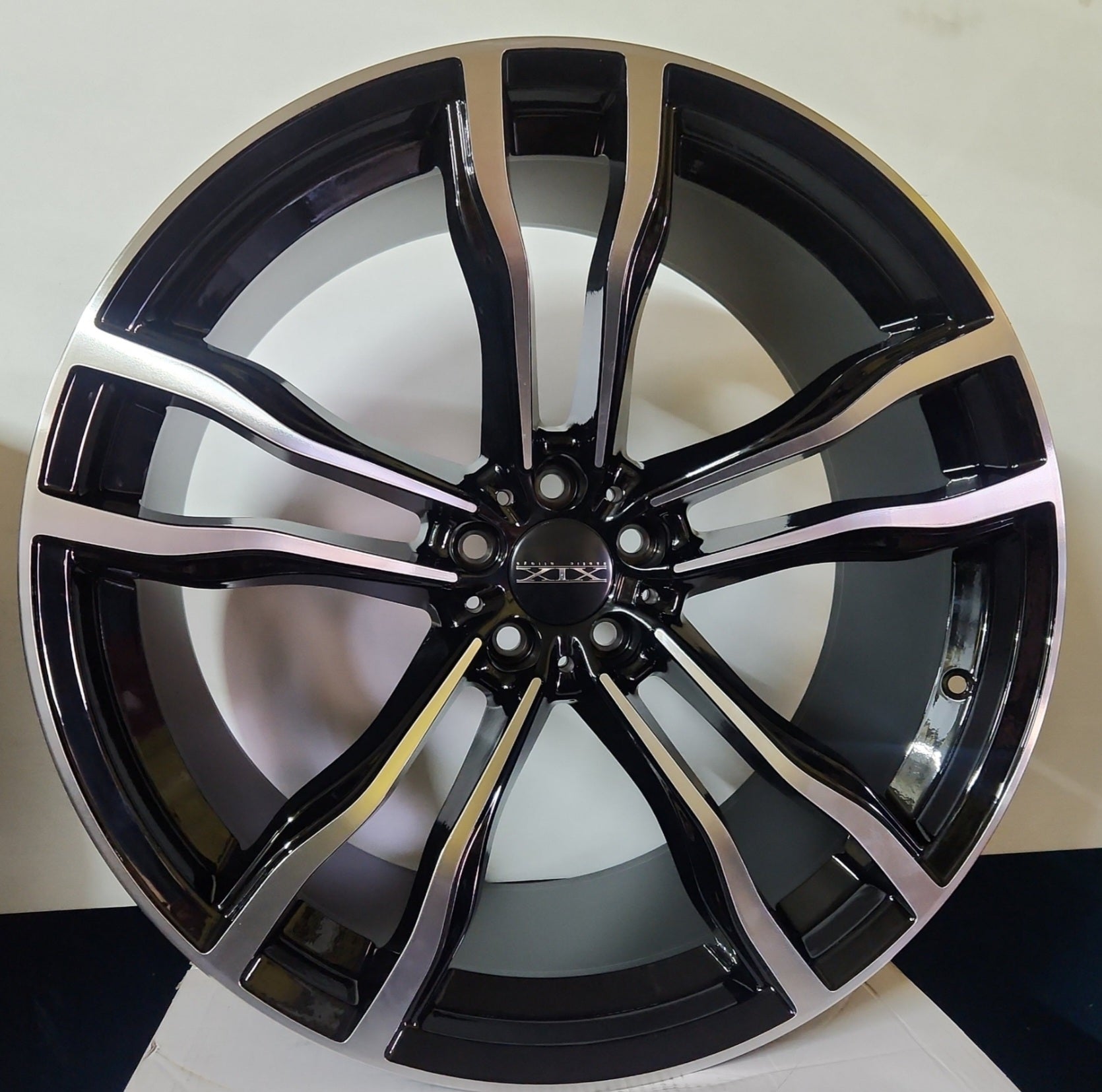 5623 WHEELS 22x11 5x112 BLACK MACHINED FACE