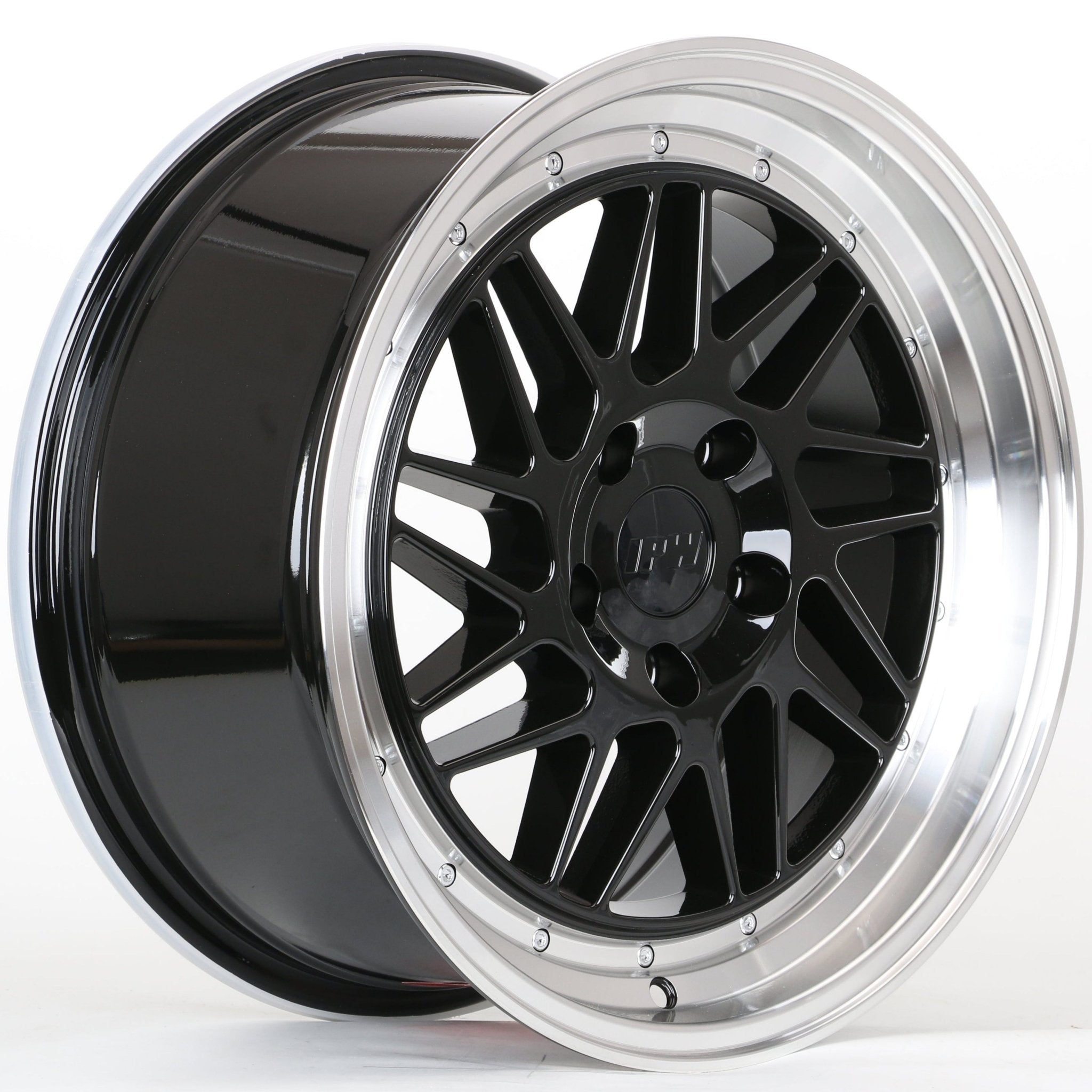 W010 1701 Black Machined Lip 17x8.0 ET35 5x114.3 CB73.1 C030IPW-B
