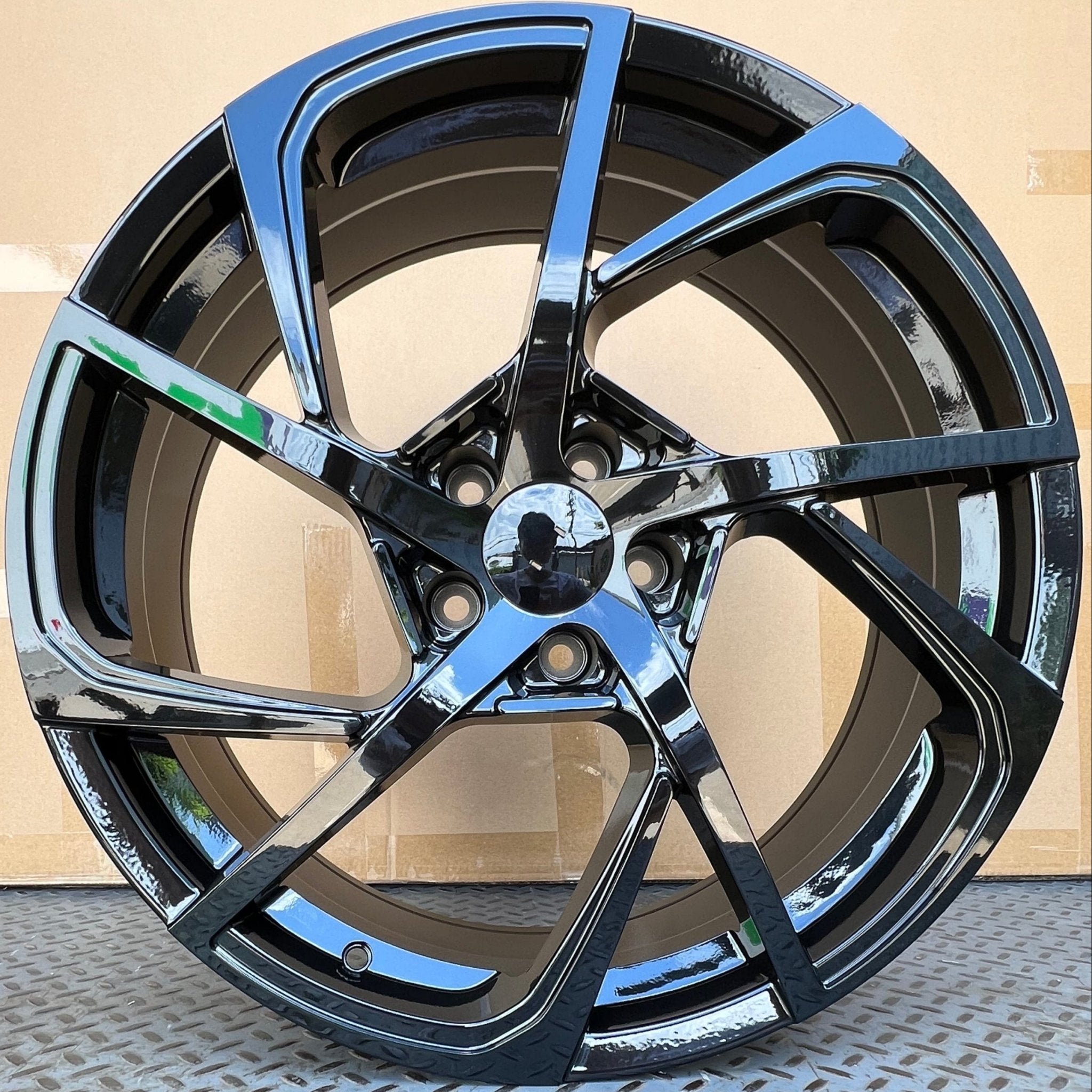 W317 1733 Gloss Black 20x8.0 ET35 5x114.3 CB73.1 C521-02-B