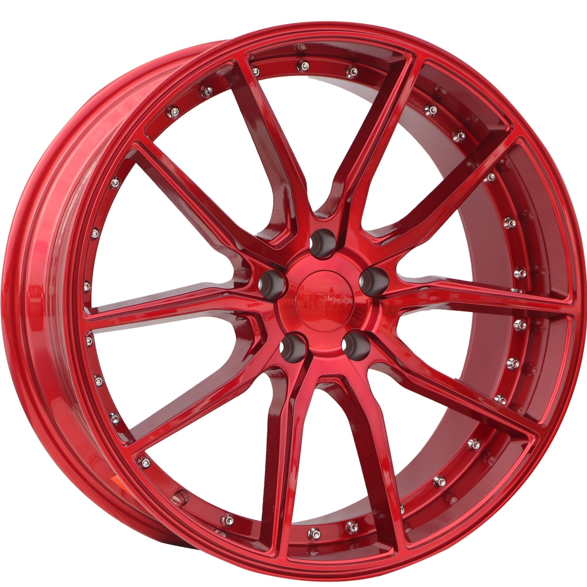 W512 Red with Silver Rivet 20*8.5 ET35 5x120 CB72.56