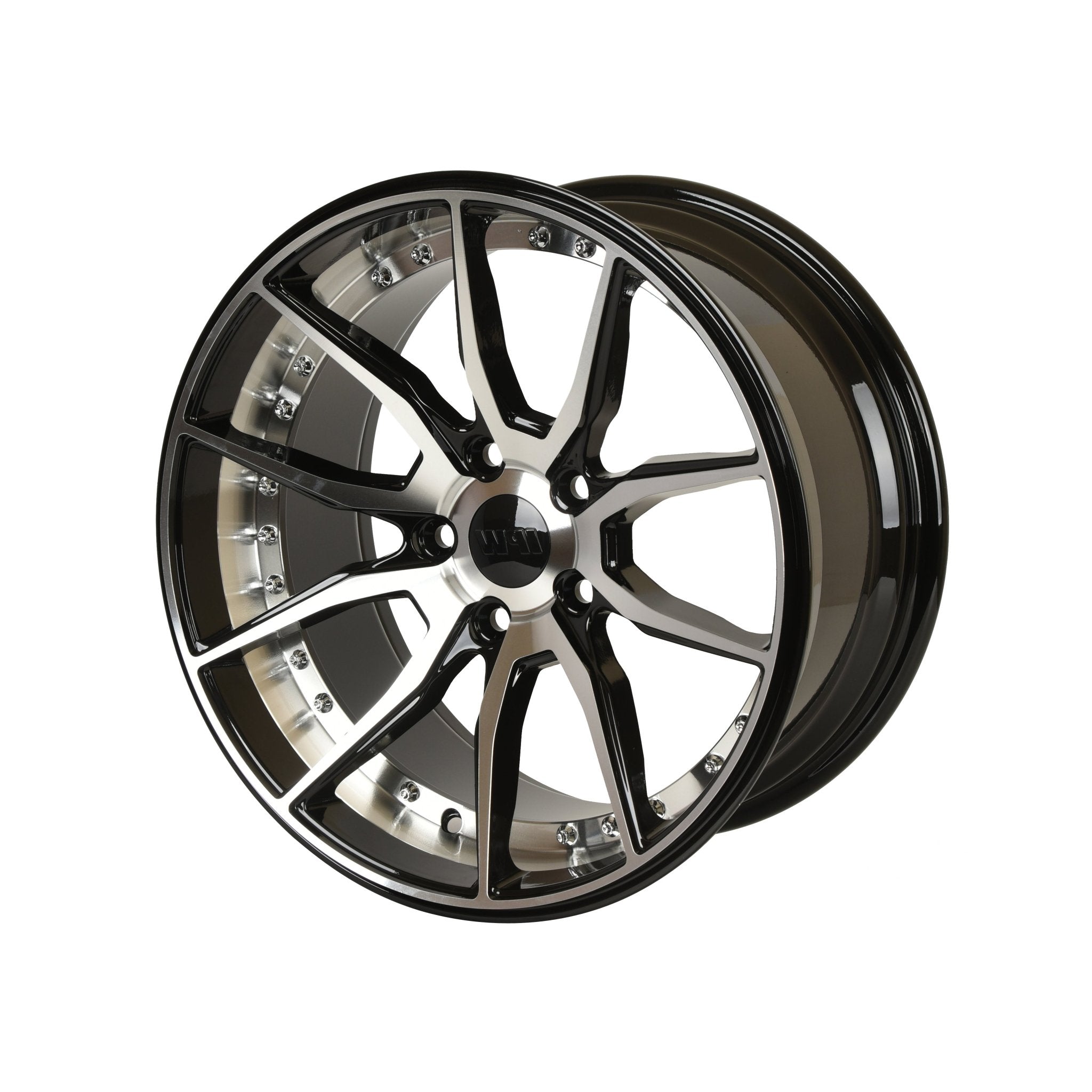 W512/W009 Black Machined Face 17x7.0 ET35 4x100/114.3 CB73.1
