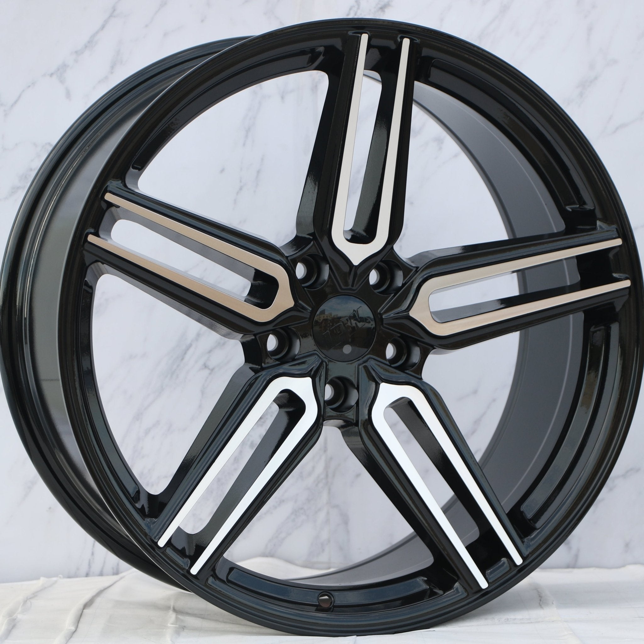 W522 Black Machined Face 20x9.0 ET35 5x120 CB72.5