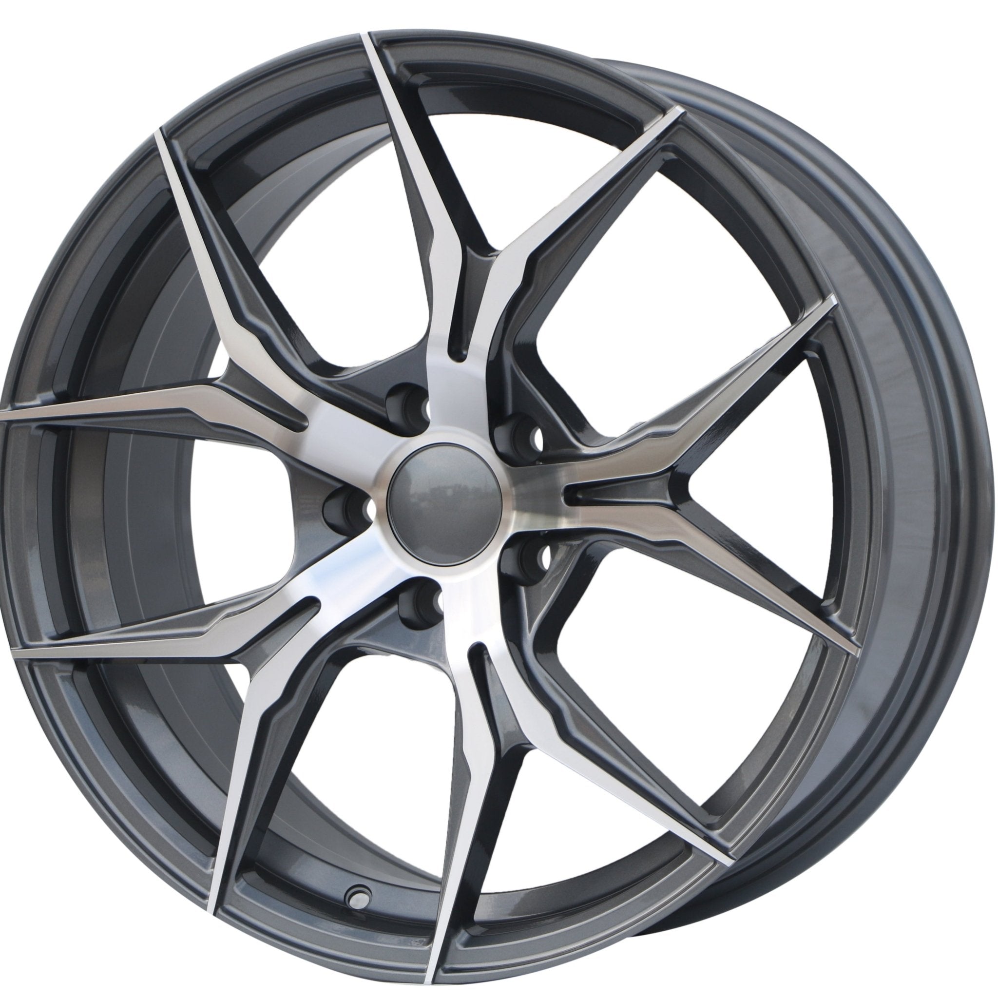 W531 Gunmetal Machined Face 19x8.5 ET35 5x112/114.3 CB73.1