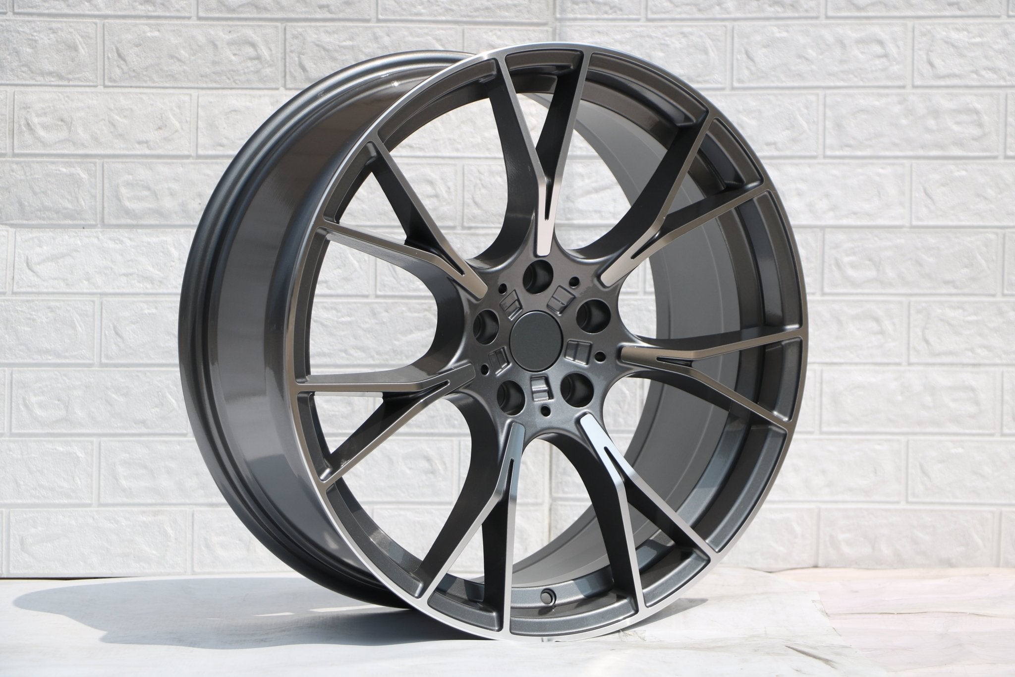 W712 Gunmetal Machined Face 20x8.5 Et35 5x120 CB72.5