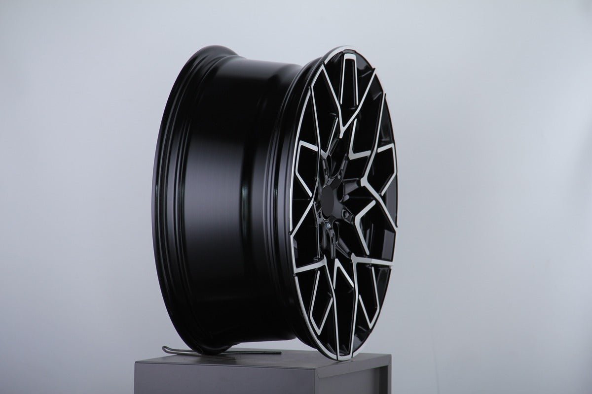 W736-1 775B Black Machined Face 19x9.0 ET38 5x112 CB66.6