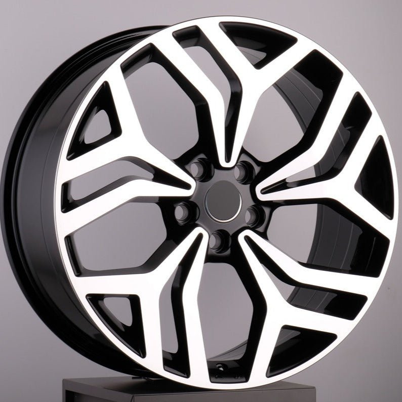 W791 787 Black Machined Face 22x9.5 ET45 5x120 CB72.6