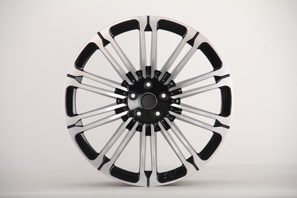 W792 D1808 Black Machined Face 22x9.5 ET40 5x120 CB72.6 C959-01-ABS