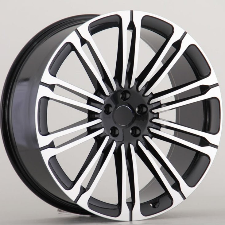 W792 IV-941D Black Machined Face 22x9.5 ET40 5x120 CB72.6