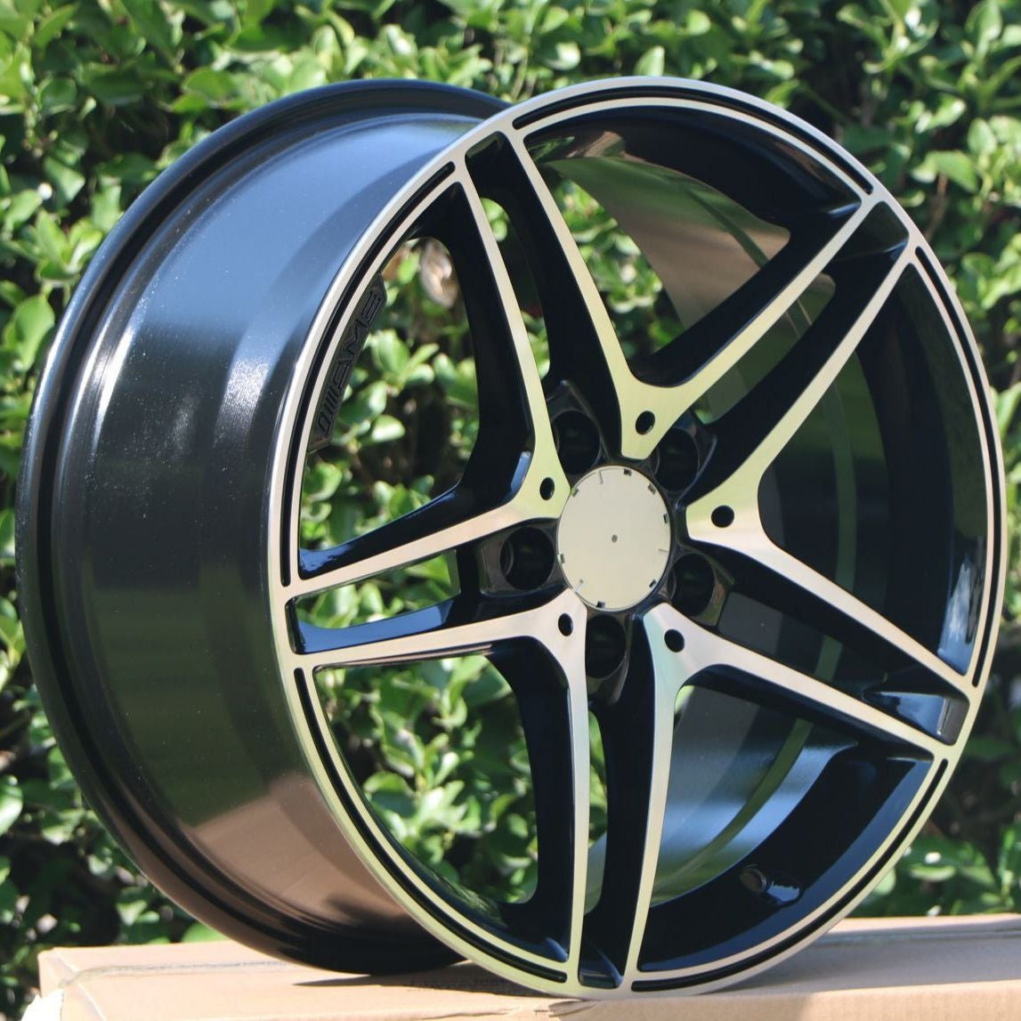 W828 Black Machined Face 19*8.5 ET45 5*112 CB66.6