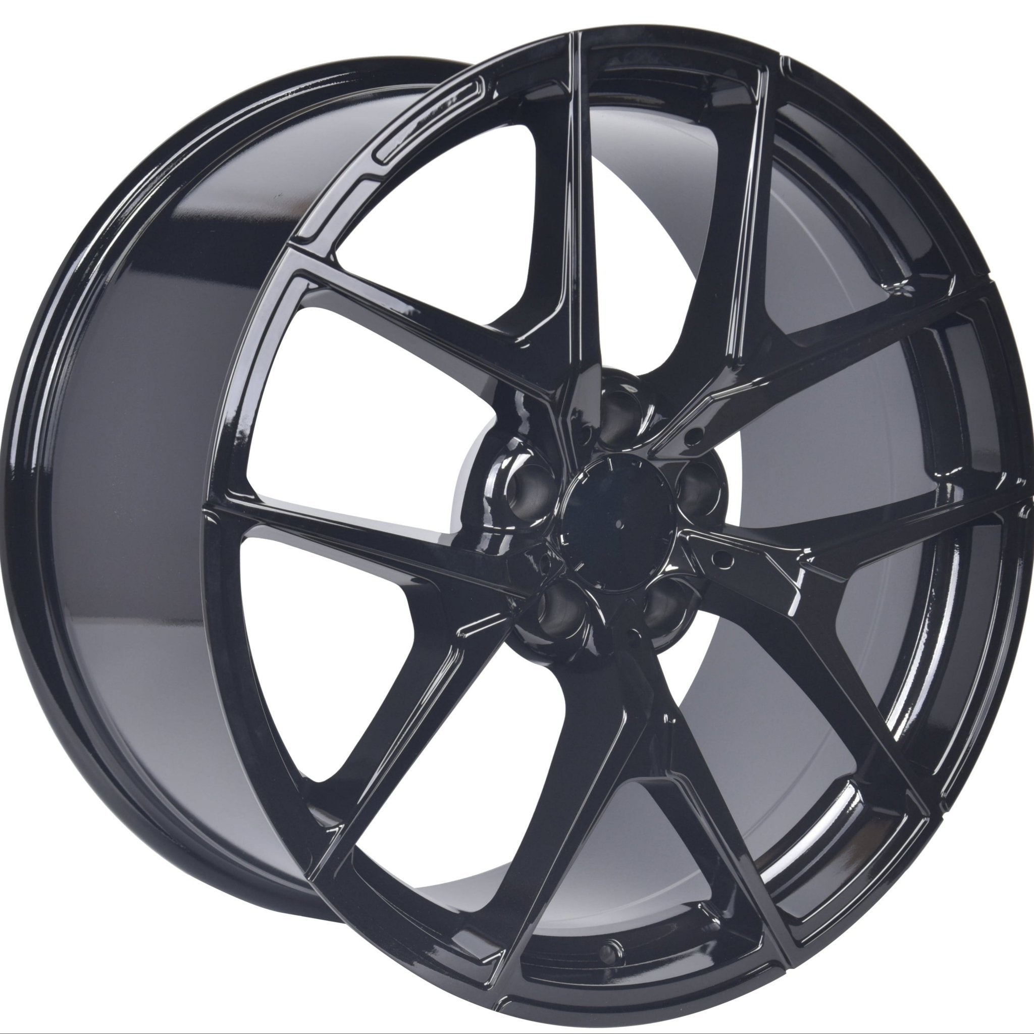 W838 Gloss Black 20x8.5 ET35 5x112 CB66.6