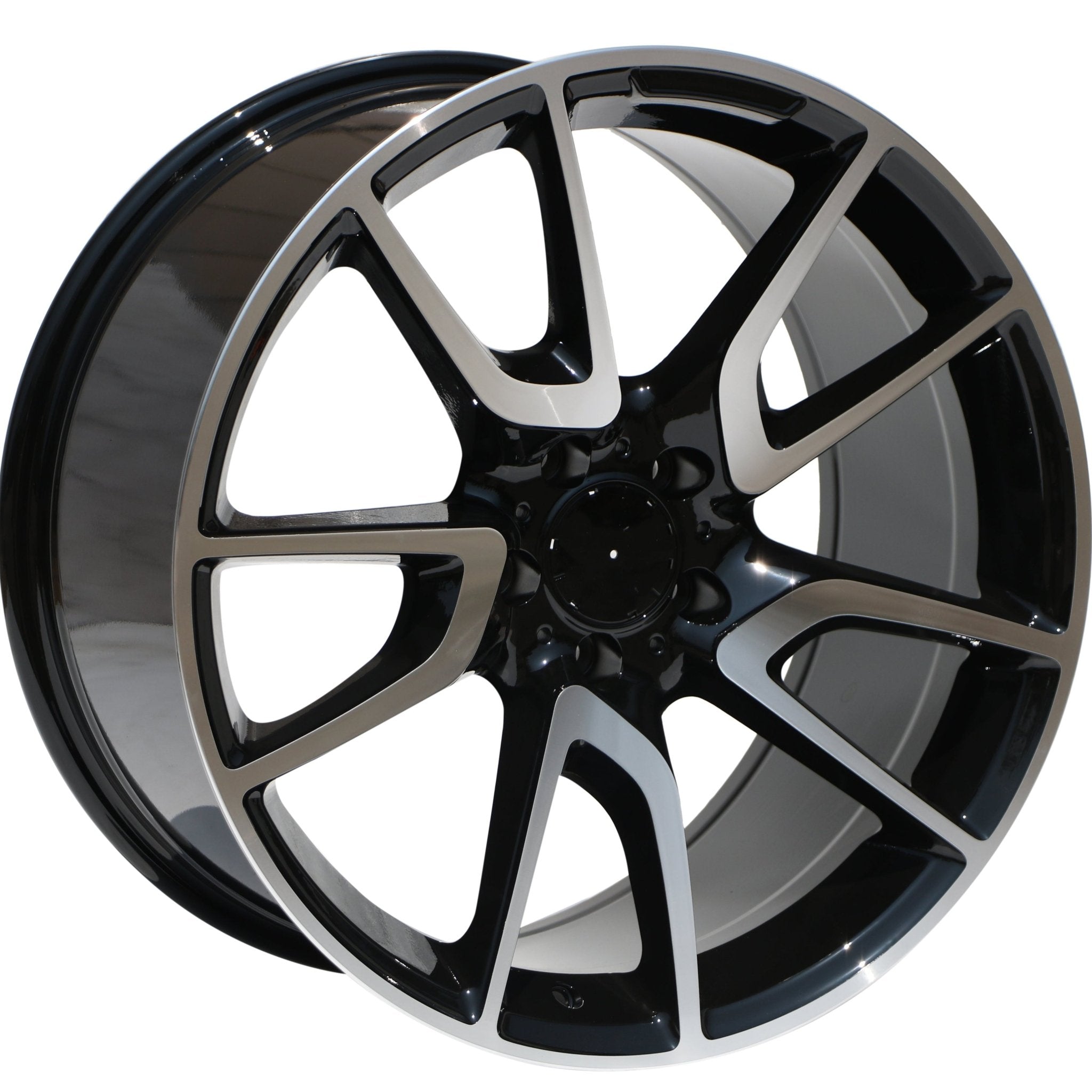 W839 1303 Black Machined Face 19x8.5 ET30 5x112 CB66.6