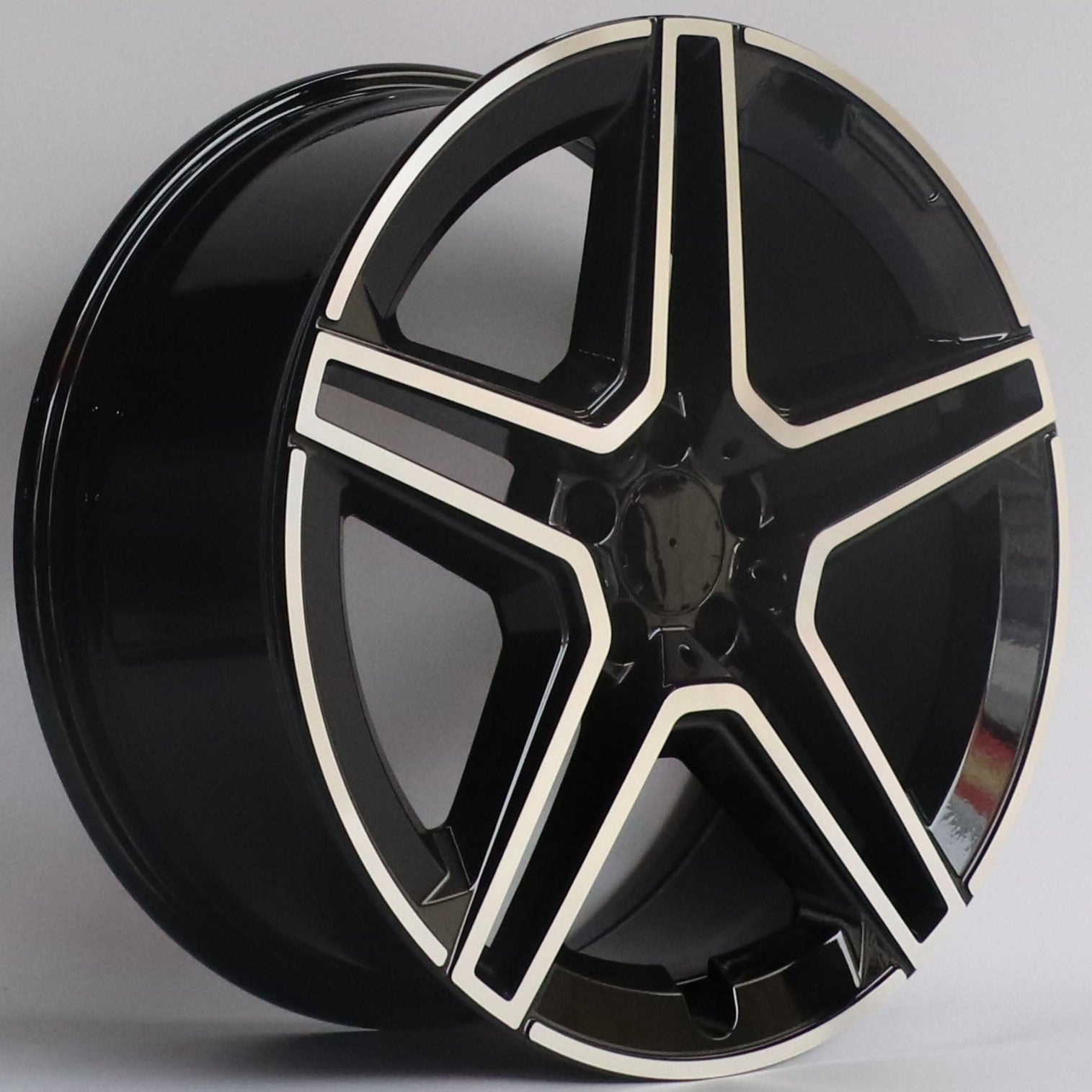 W847 D1694 Black Machined Face 20x9.5 ET35 5.x112 CB66.6