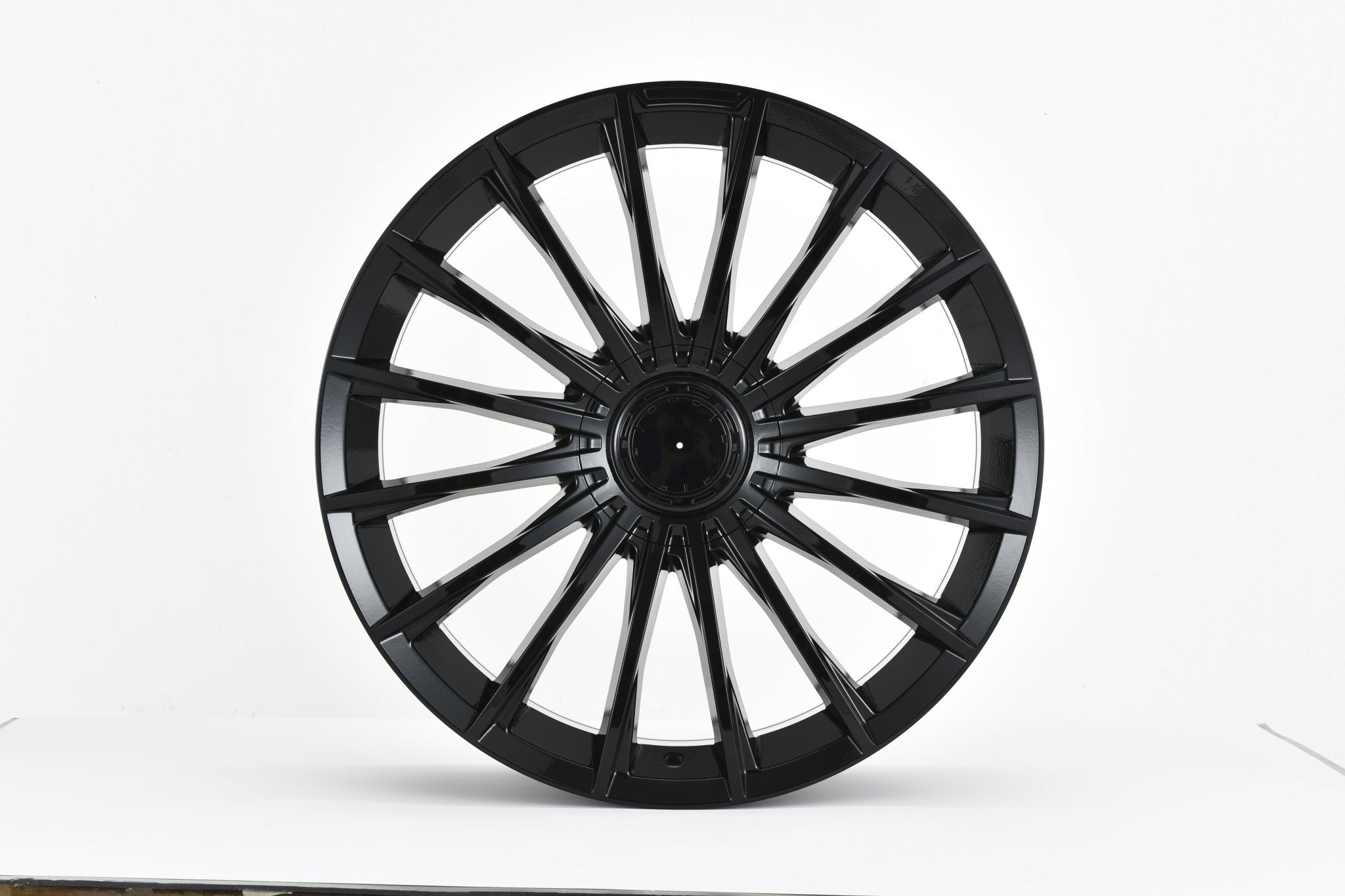 W849 D1499 Gloss Black 20x8.5 Et35 5x112 CB 66.6 C-1499-B