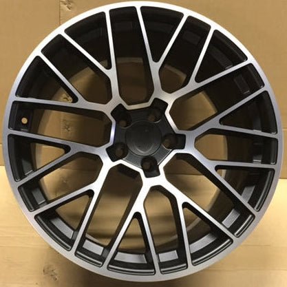 W854 XH1379 Black Machined Face 20x10.0 ET19 5x112 CB66.6