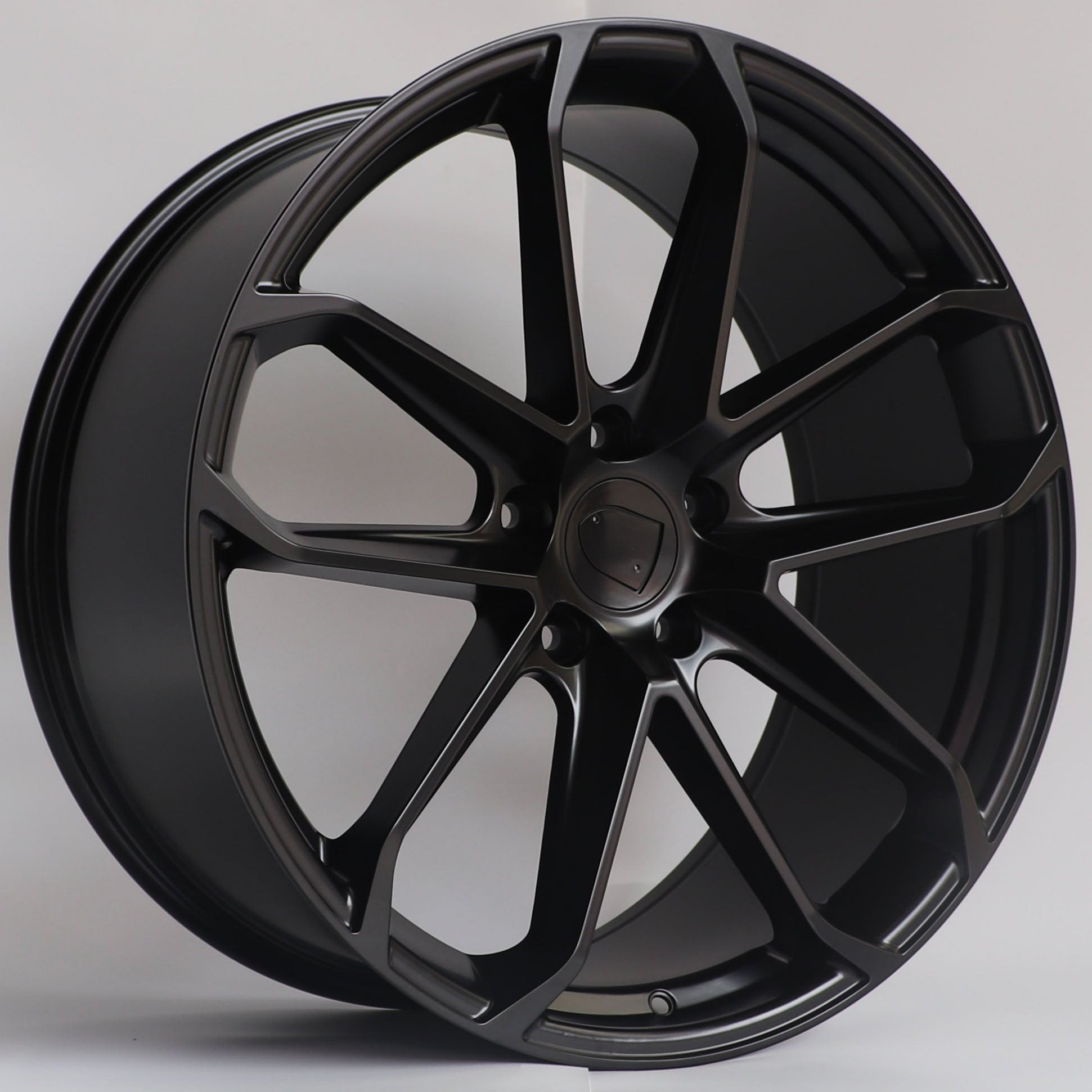 W861 D1869 Satin Black 22x10 ET45 5x130 CB71.5