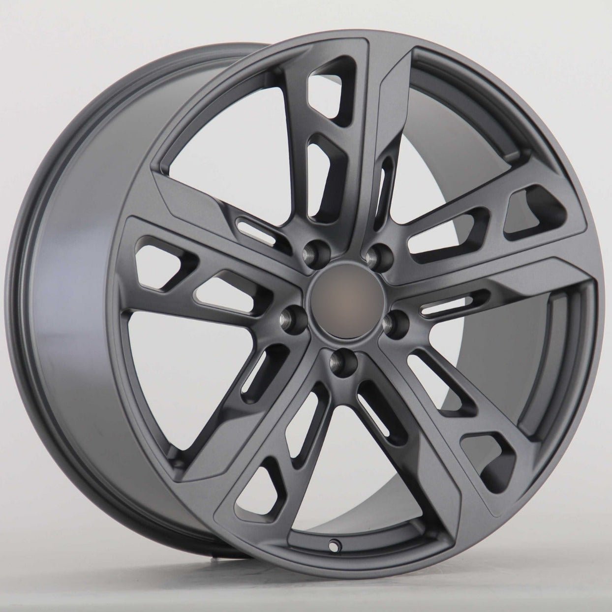 W865 876 Black Machined Face 22x11.5 ET70 5x130 CB71.6