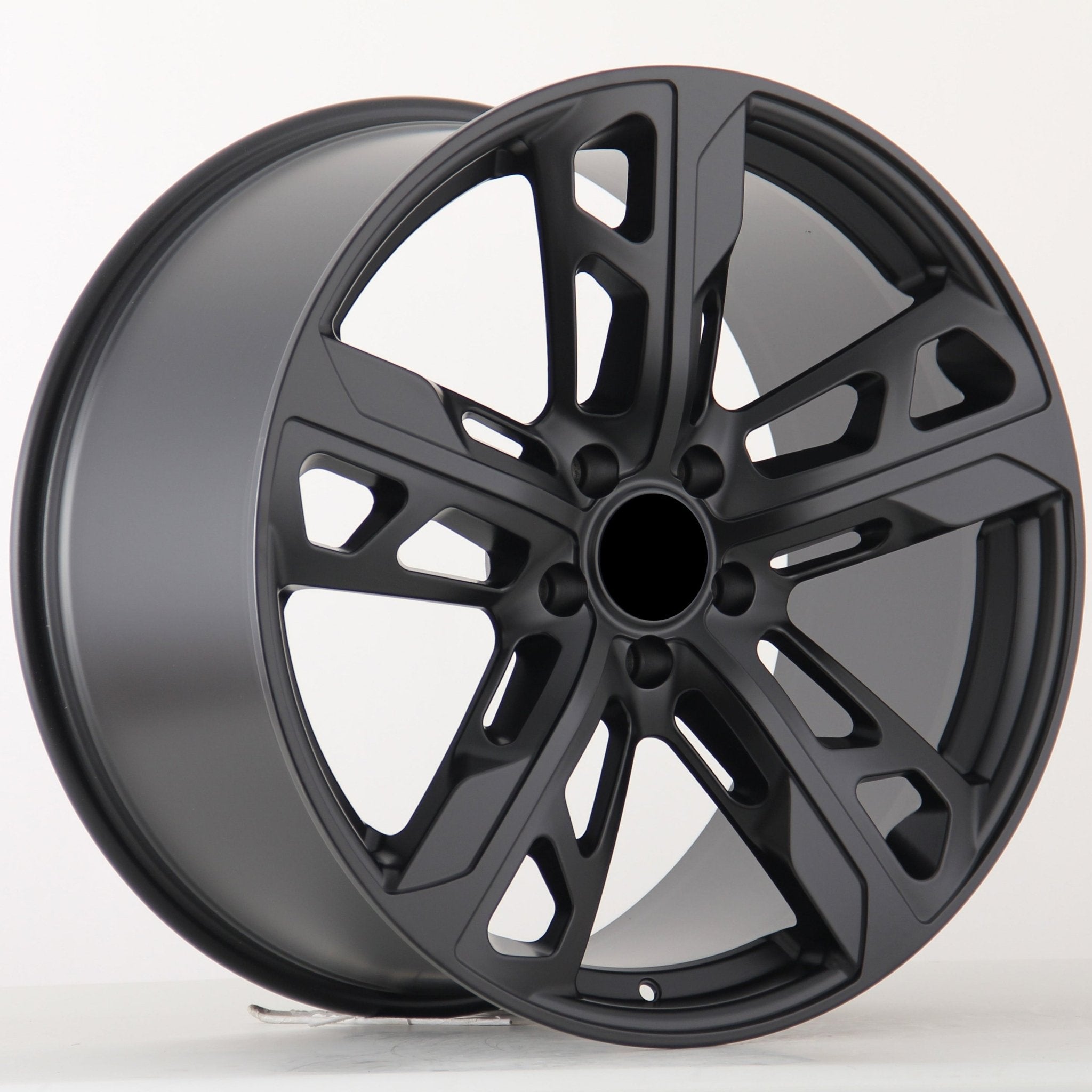 W865 876 Satin Black 22x9.5 ET50 5x130 CB71.56