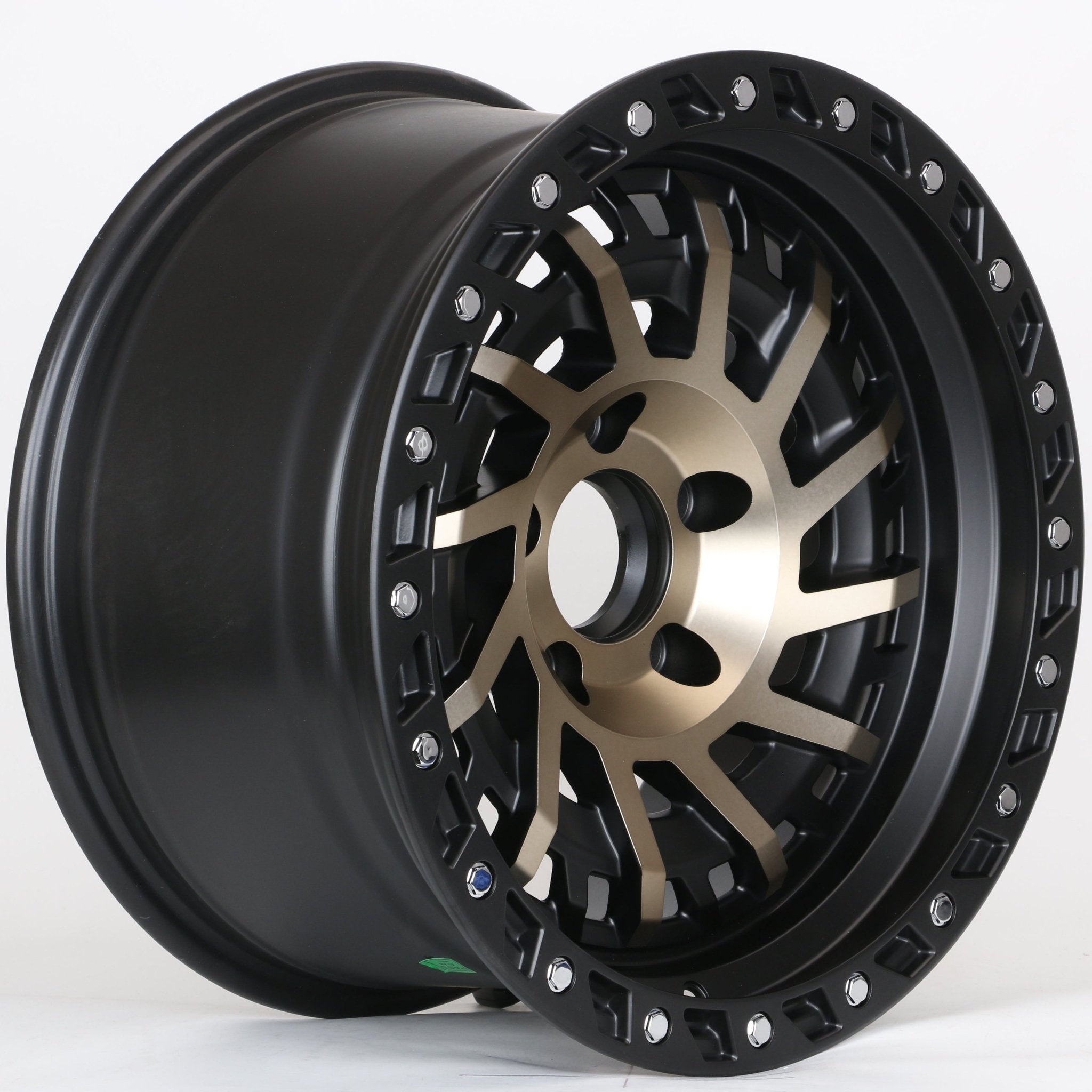 W9001 iV-471 Satin Black + Bronze 17x9.0 ET-12 5x127 CB71.6