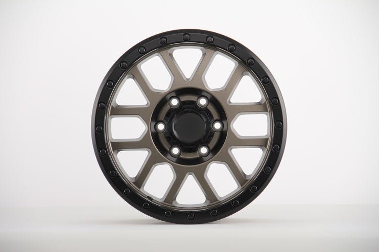 W901 414 Satin Bronze Black Lip 17x9.0 ET-12 5x127 CB71.56