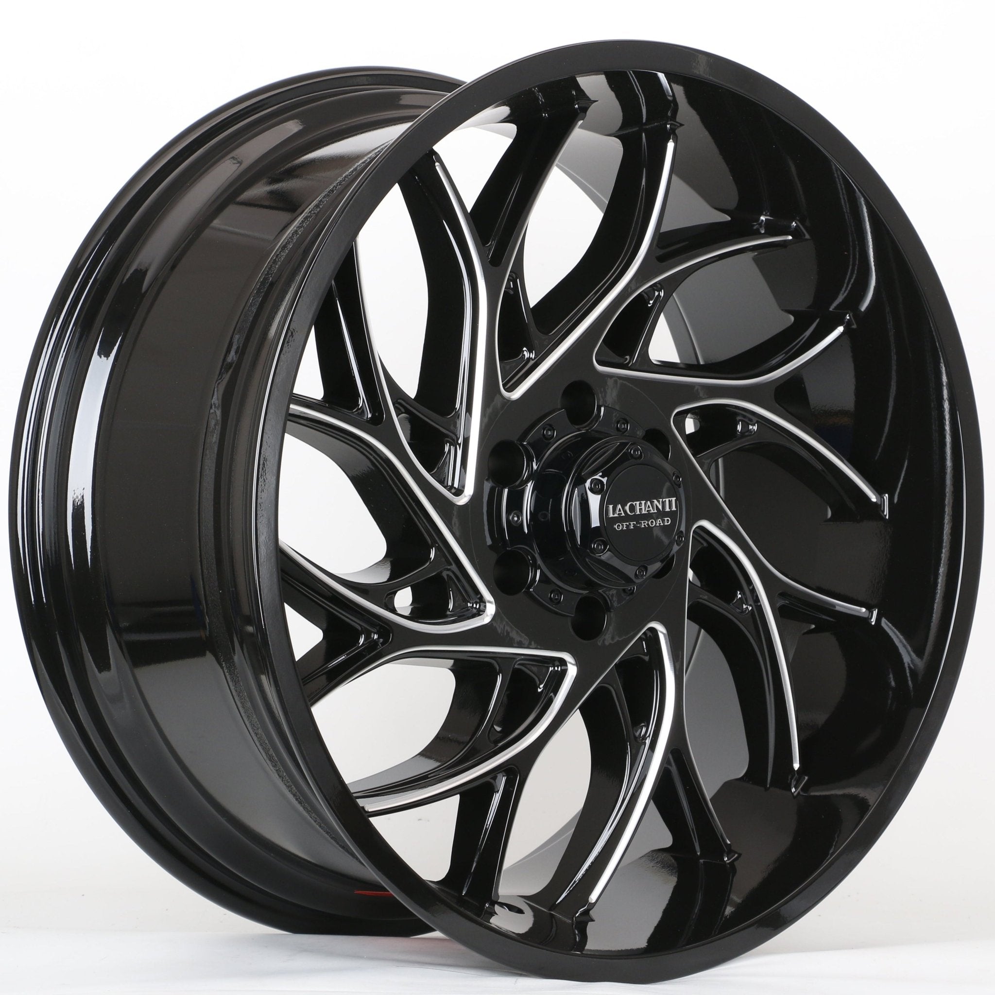 W922 1681 Gloss Black Milled 22x10 ET12 6x139.7 CB106.1 C1681-03-B