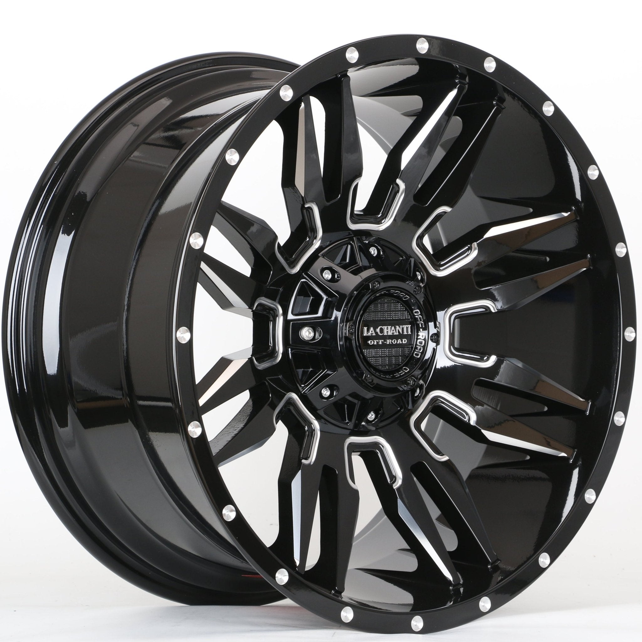 W924 1737 Gloss Black Milled 20x10 ET0 6x135/139.7 CB106.1 C1217-B