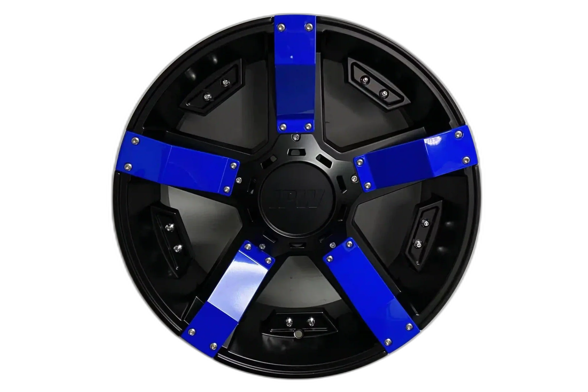 W925 1614 Satin Black With Blue Strip 20x10 Et13 6x135/139.7 CB110.5