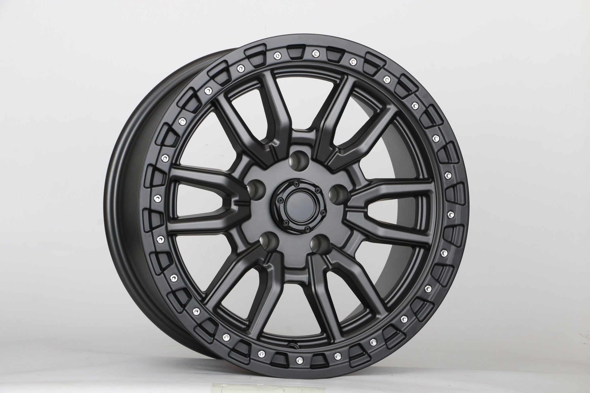 W929 1823 Gunmetal Black Lip 17x8.5 ET0 5x127 CB71.5 C1442-02-LA5B / mb-2745