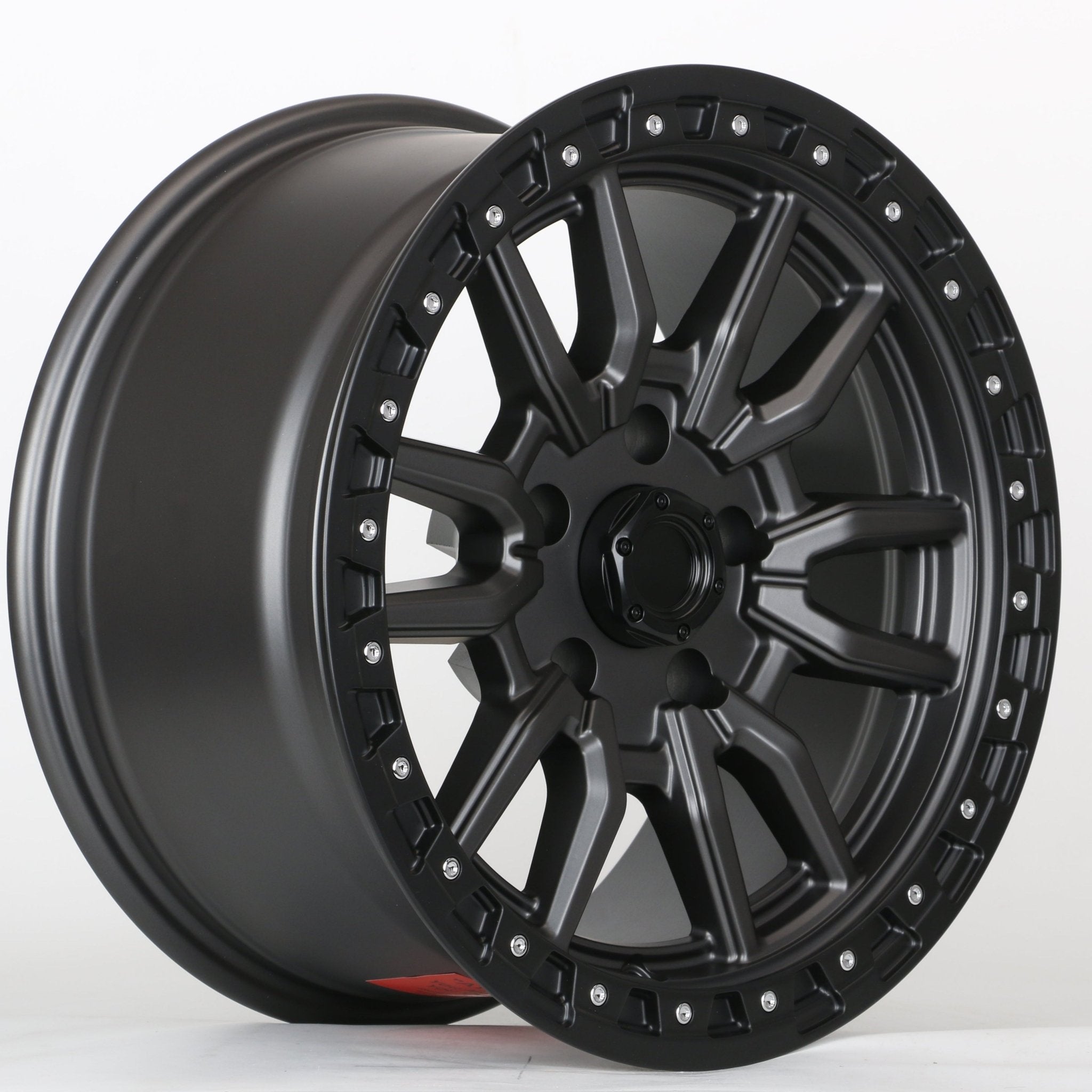 W929 1823 Gunmetal Black Lip 17x8.5 ET0 5x127 CB71.5 C1442-02-LA5B / mb-2745