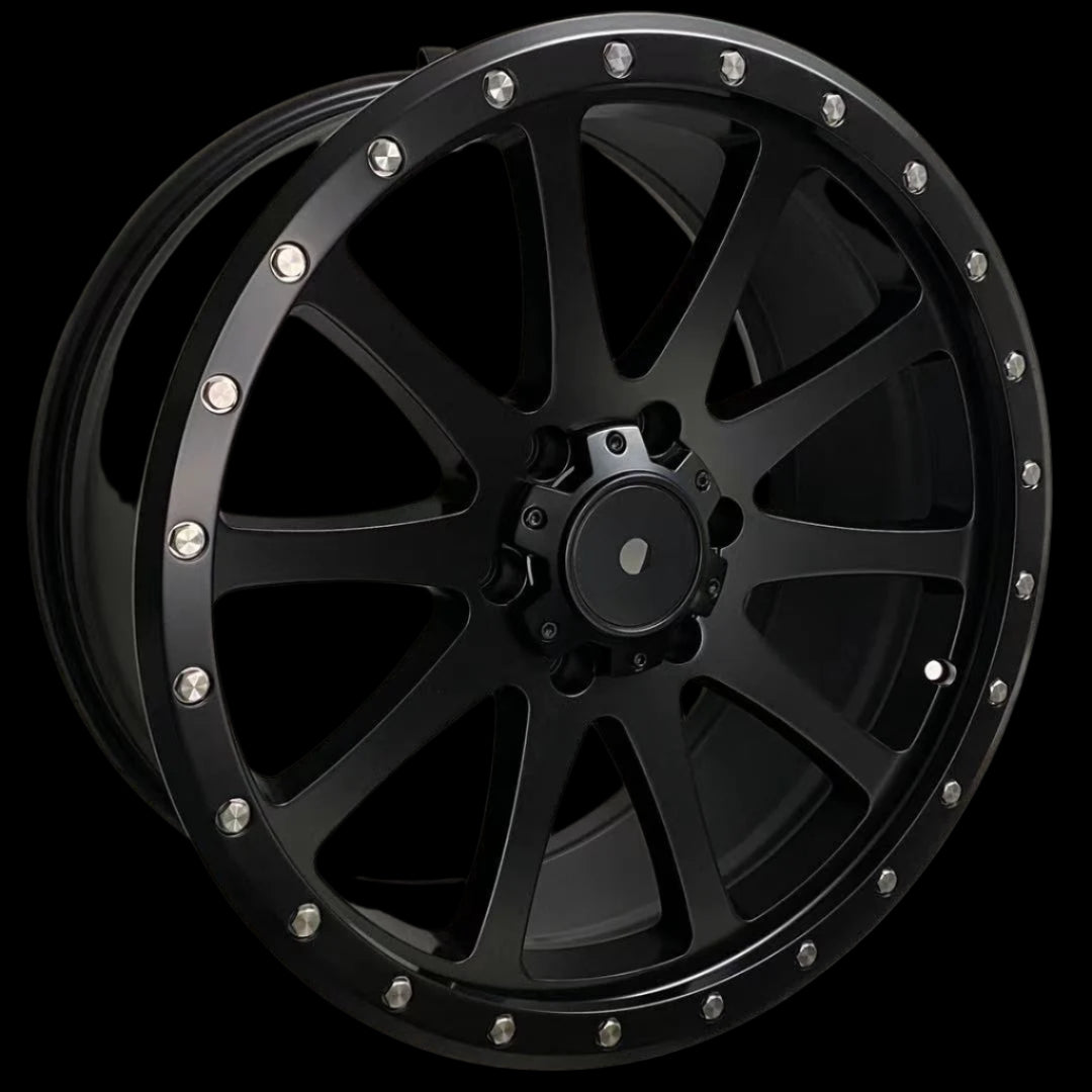 W958 D1516 Satin Black 20x9.0 ET25 6x139.7 CB106.1