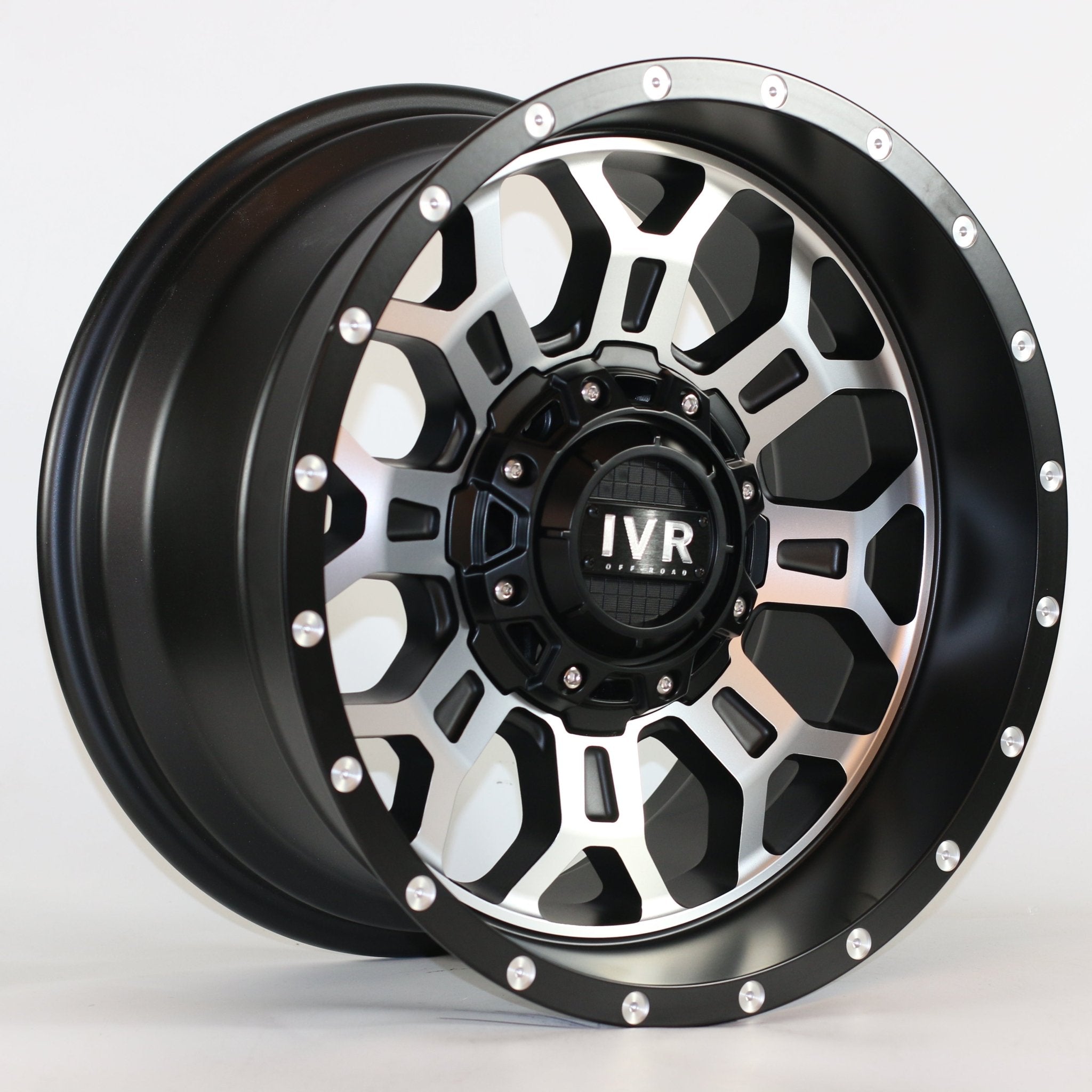 W974 IV-332 Satin Black Milled 17x9.0 ET-12 5x127 CB71.56