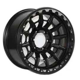 W977 IV-1743 Satin Black 17x9.0 Et-15 5x127 CB71.6