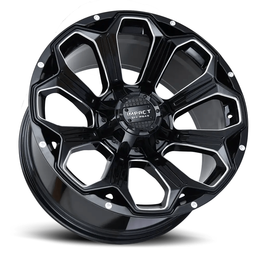 IMPACT OFF ROAD 817 20X10 6X5.5- 6x135 GLOSS BLACK MILLING WINDOWS