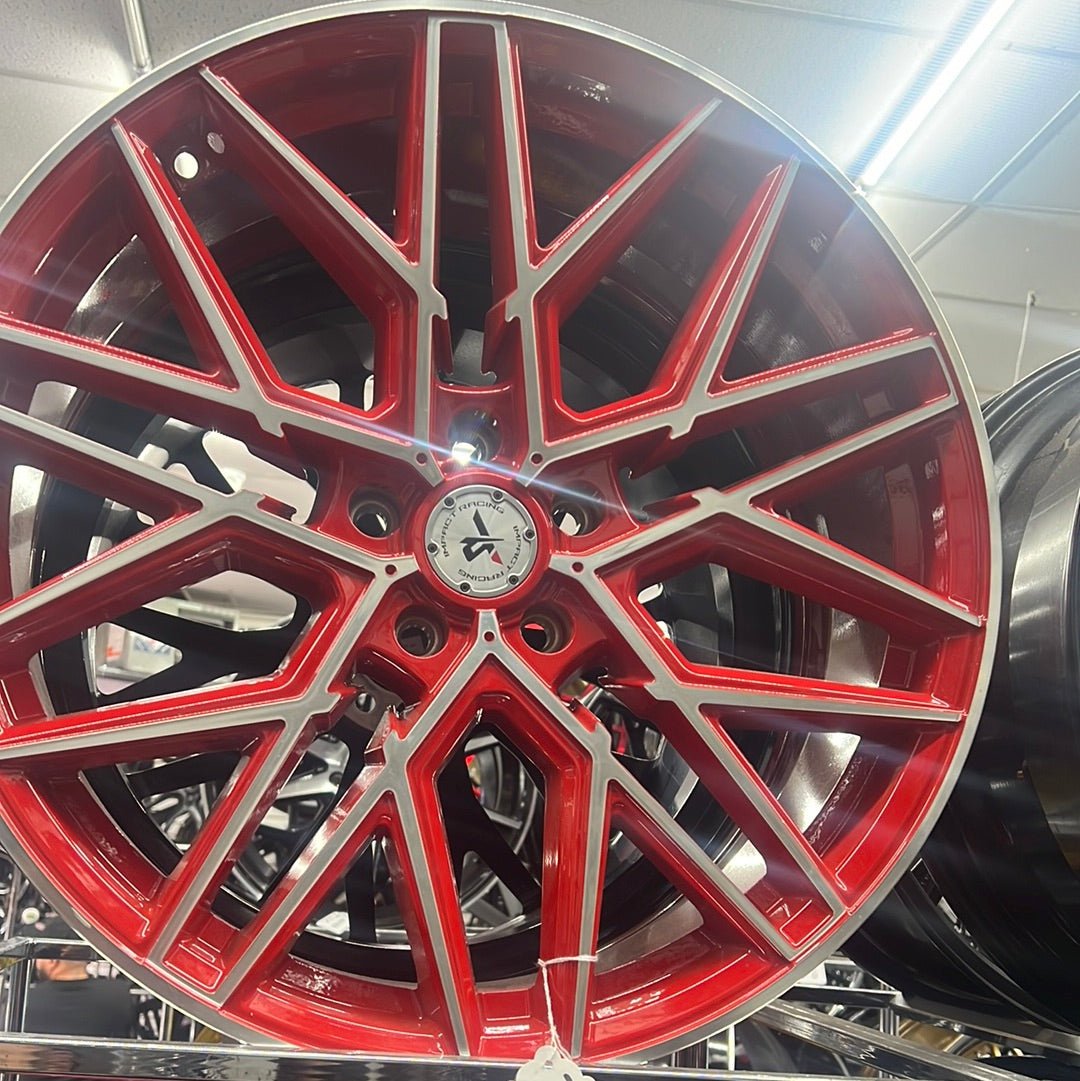 IMPACT RACING 602 20X8.5 5X4.5 RED WITH MACHINED FACE