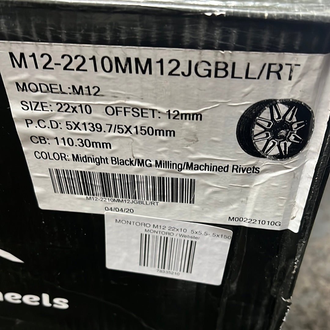 MONTORO M12 22x10 5x5.5- 5x150