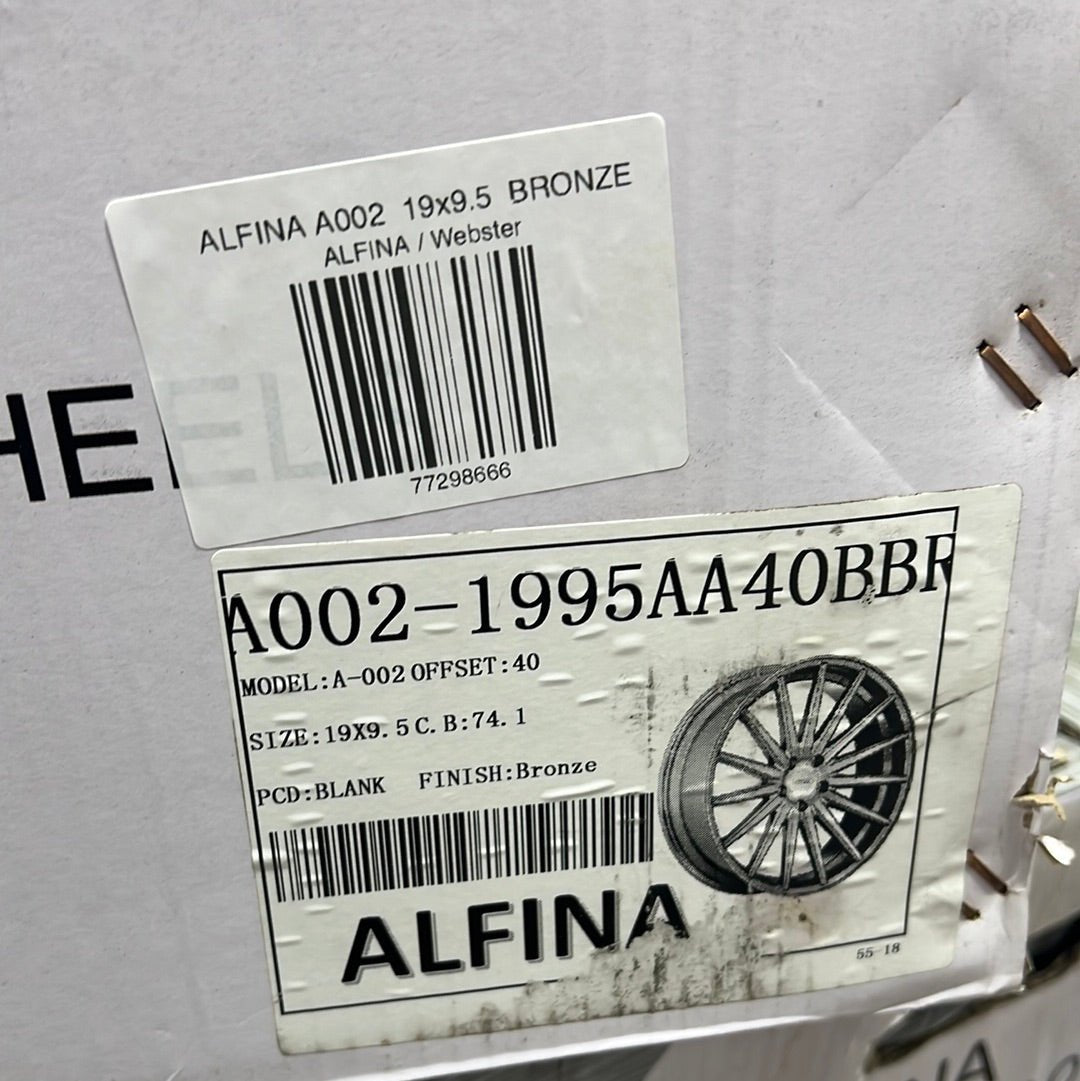 ALFINA A002 19x9.5 BLANK BRONZE