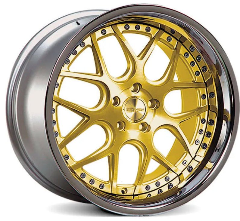 RENNEN CSL2 20X8.5 BlANK TINTED GOLD W CHROME SSL LIP