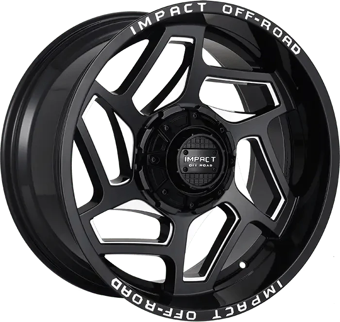 IMPACT OFF ROAD 826 20X10 5X139.7- 5X150 GLOSS BLACK MILLE WINDOWS