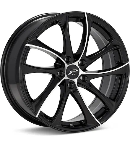 PLATINUM GYRO MACHINED W/BLACK ACCENT
