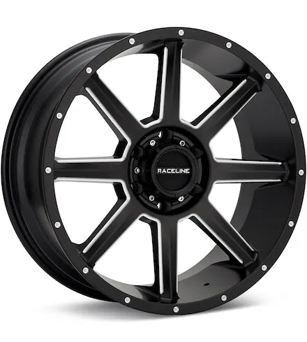 RACELINE STRYKER BLACK W/MILLED ACCENT