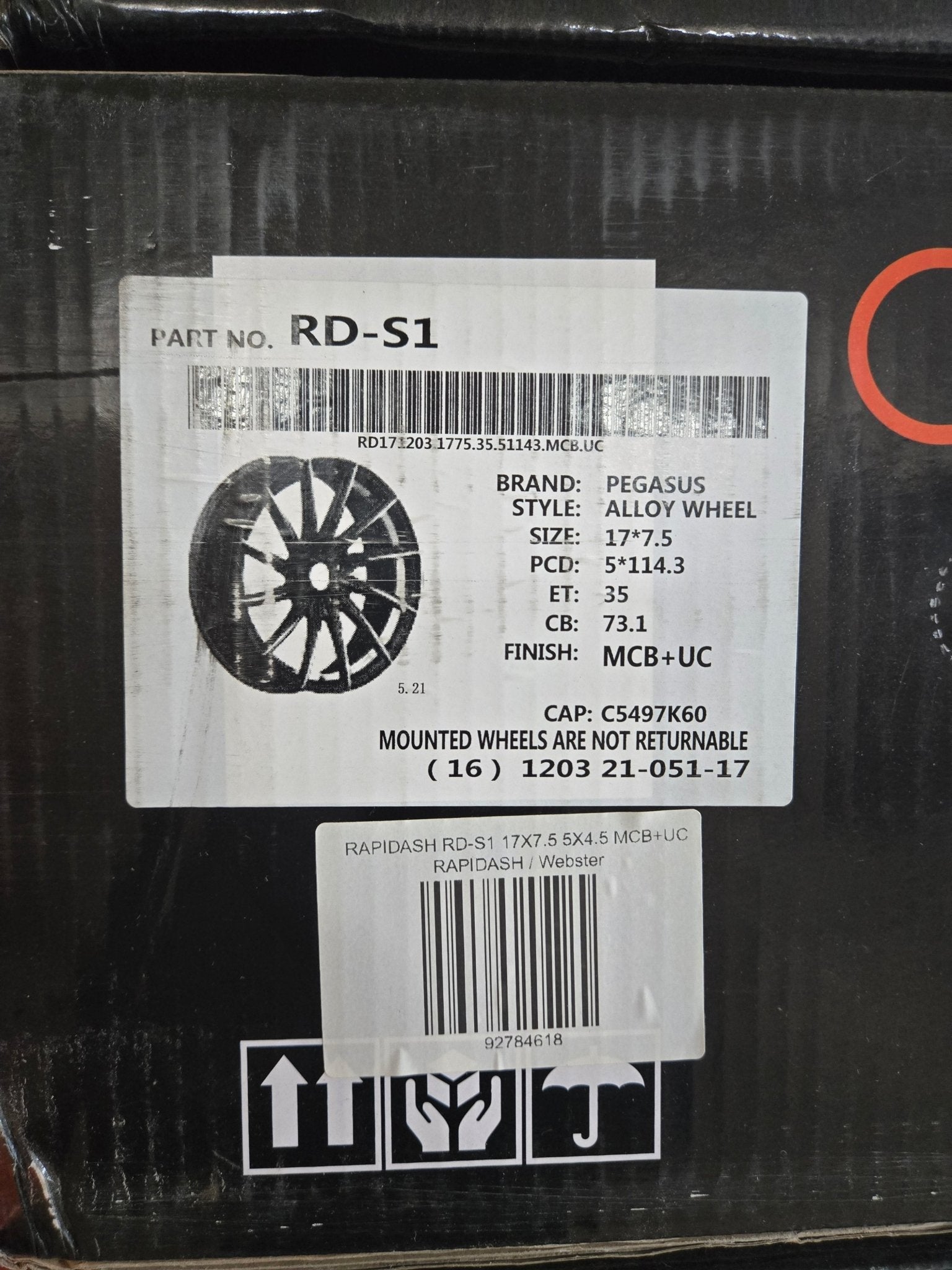 RAPIDASH RD-S1 17X7.5 5X4.5 MCB+UC